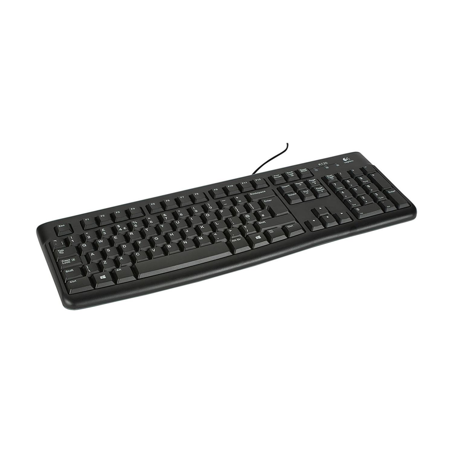 TECLADO WINDOWS LOGITECH SILENCIOSO USB NEGRO K120 - 3