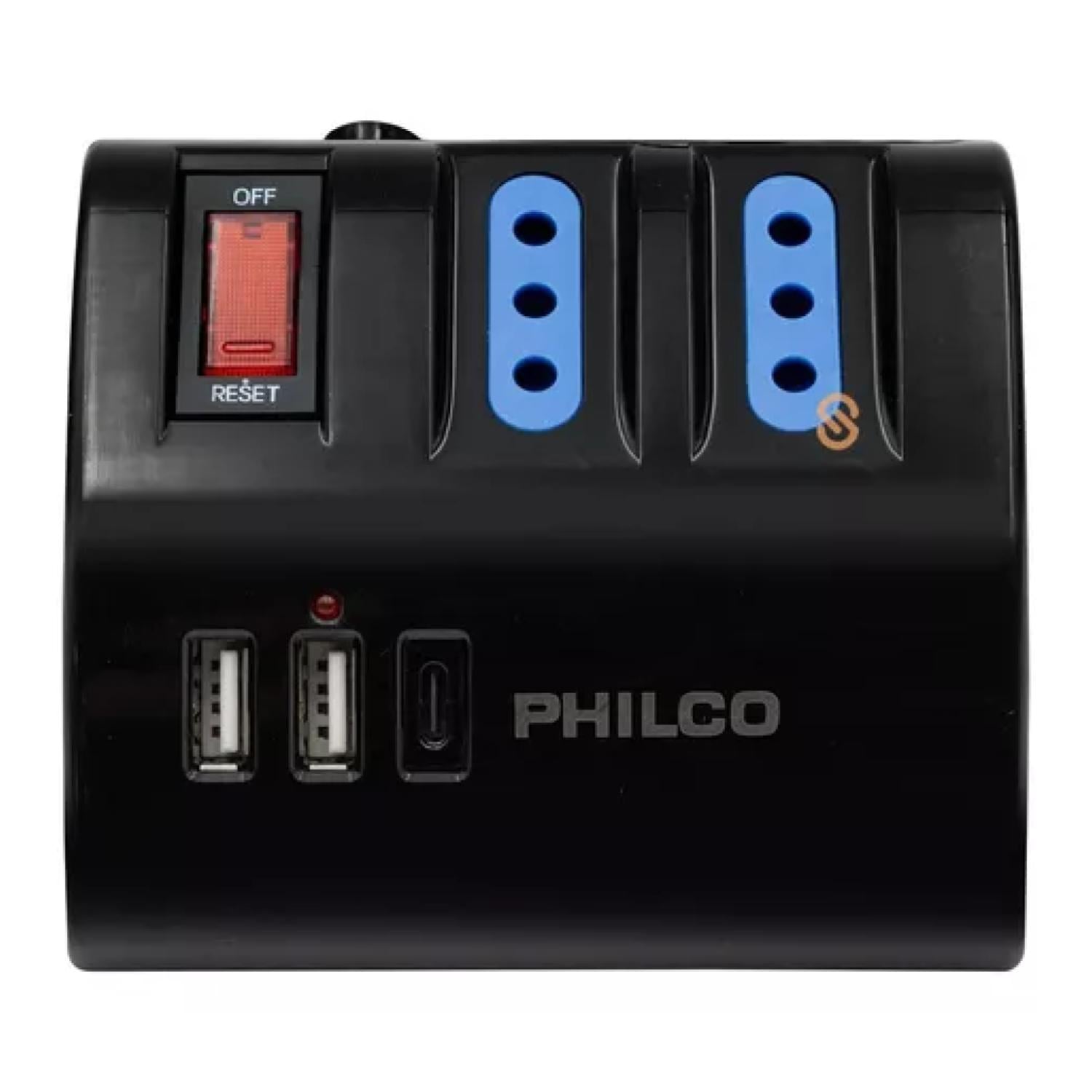 ALARGADOR EXTENSION PHILCO DE ESCRITORIO USB C NEGRO - 3