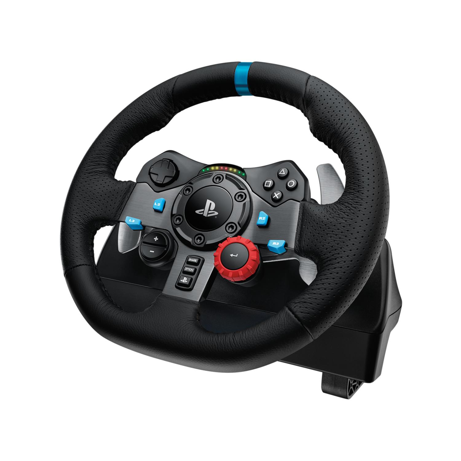 VOLANTE GAMER CON PEDALES USB PS Y PC NEGRO G929 LOGITECH - 2