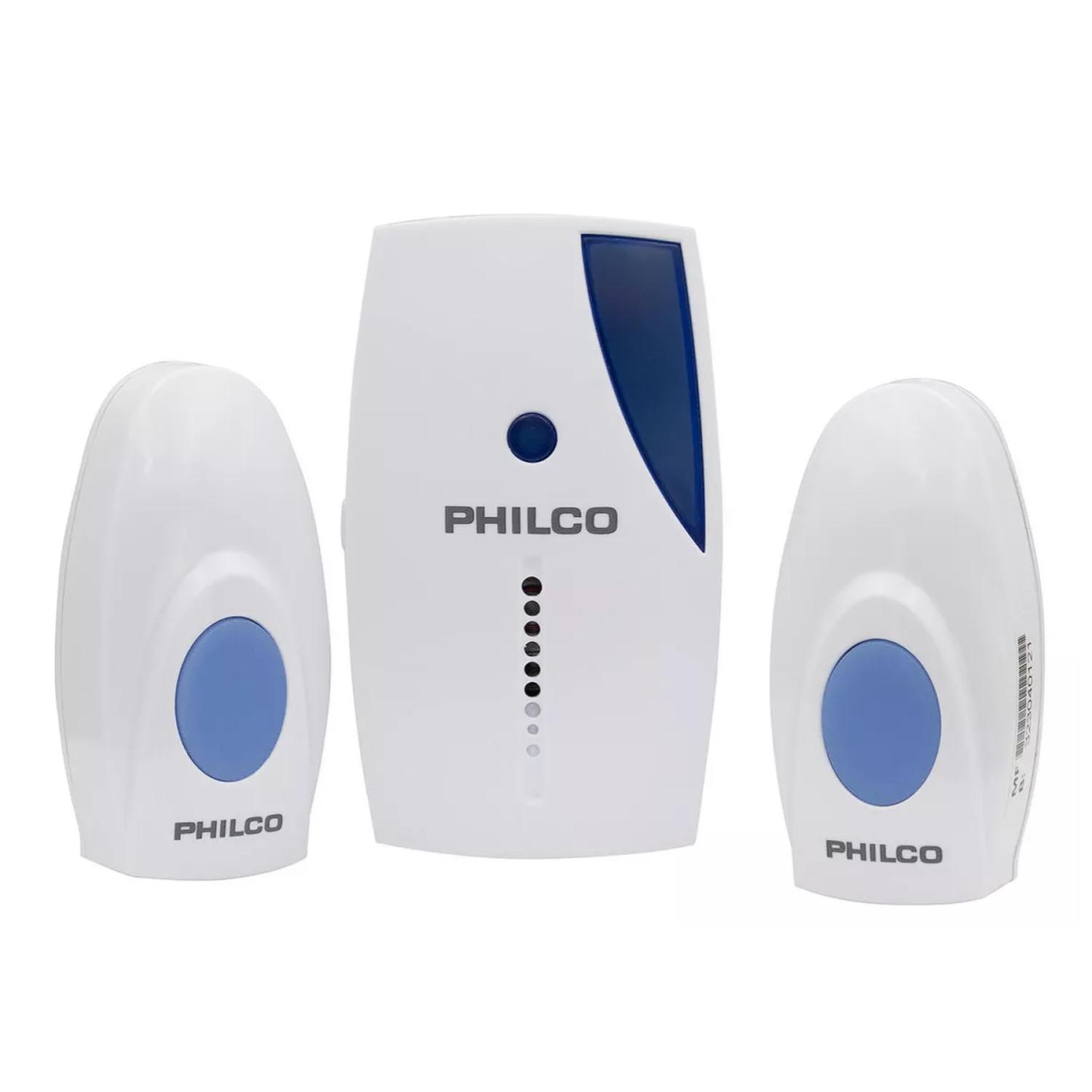 TIMBRE PHILCO INALÁMBRICO A PILA 80 MTS BLANCO - 1