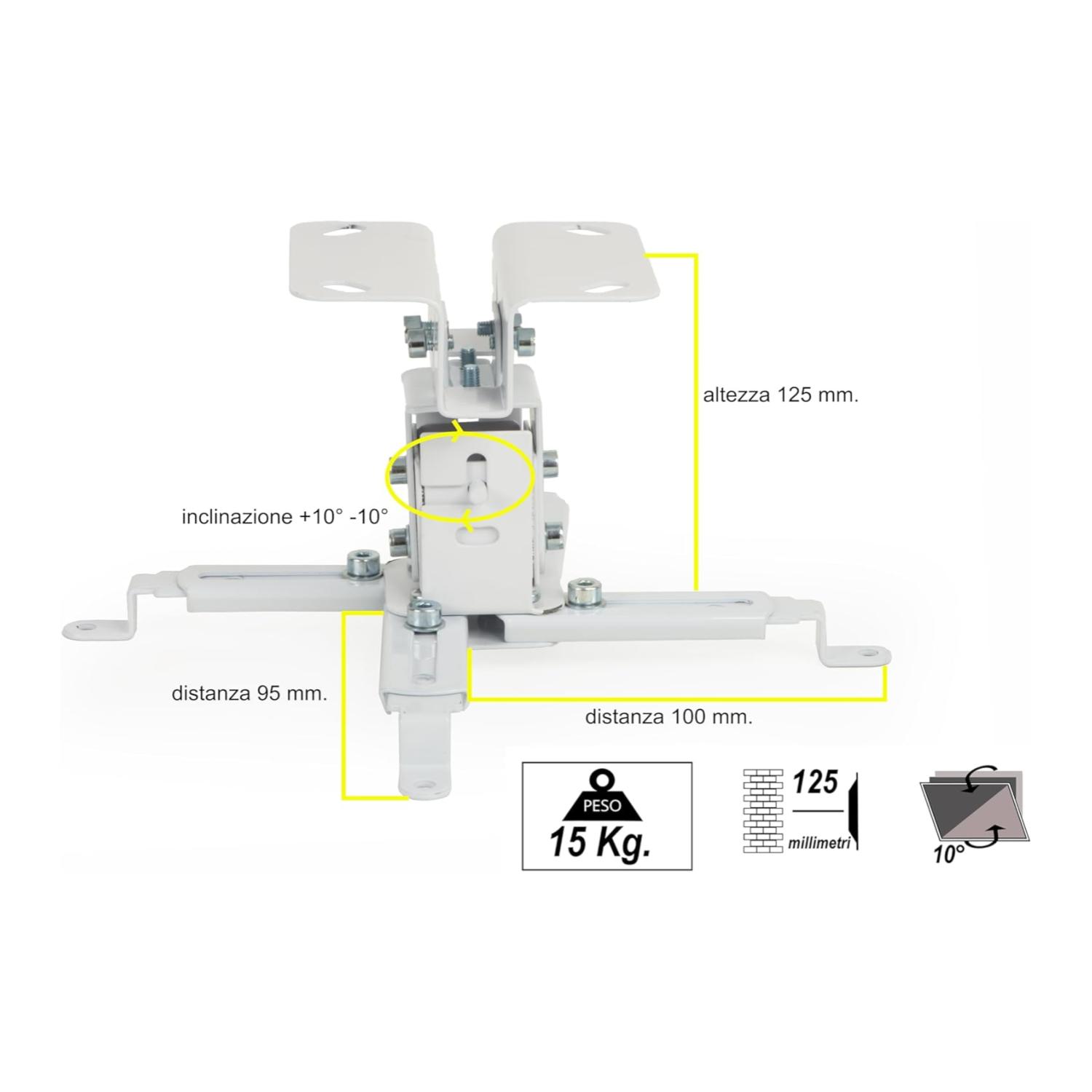 SOPORTE DE TECHO PARA VIDEO PROYECTOR AJUSTABLE METALICO PHILCO - 2