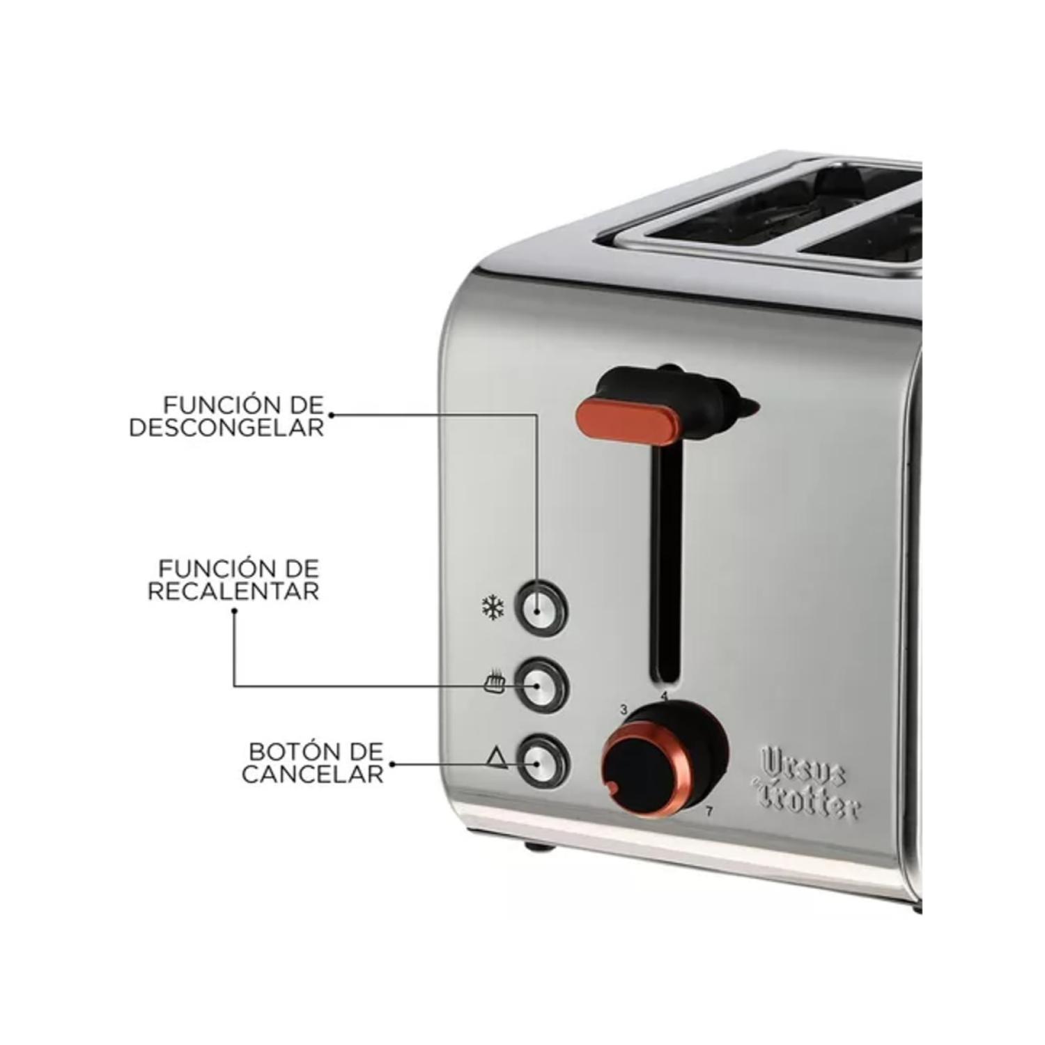 TOSTADOR 2 PANES 7 TEMP 850W UT-ECKART2 URSUS TROTTER - 3