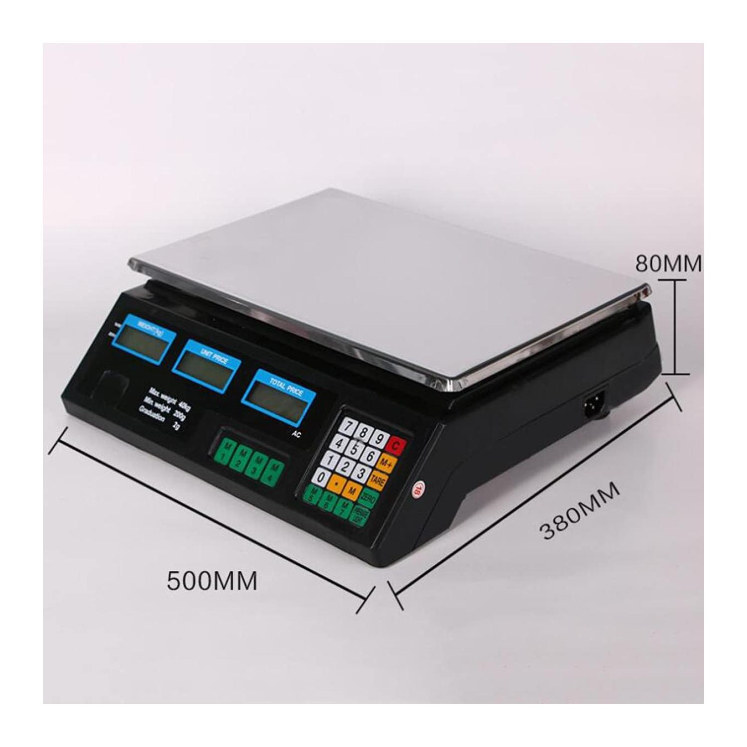 PESA BALANZA DIGITAL ELECTRONICA 40KG BASCULA DE PRECIOS - 2