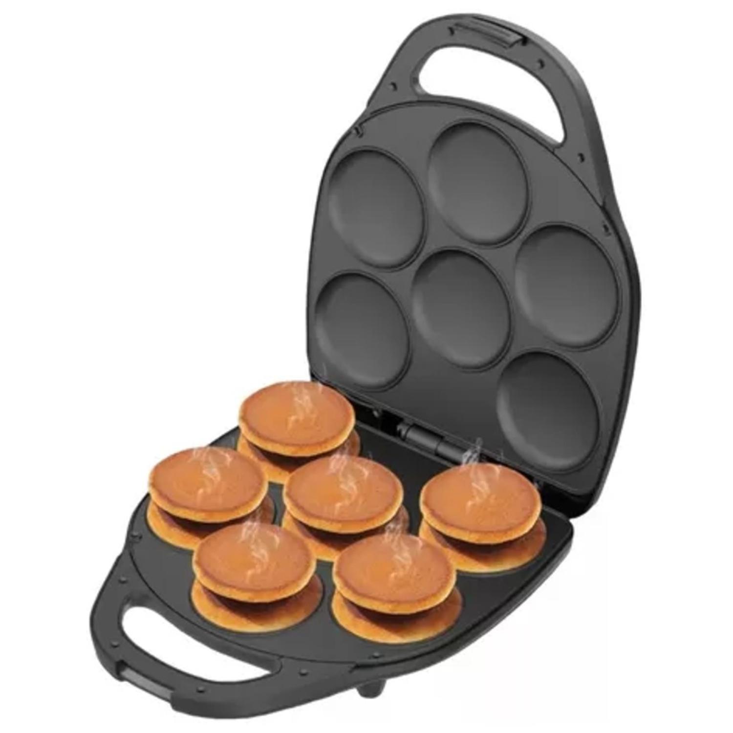 MAQUINA DE 6 MUFFINS MINI PANQUEQUES PASTELES 1400W R556 RAF - 1