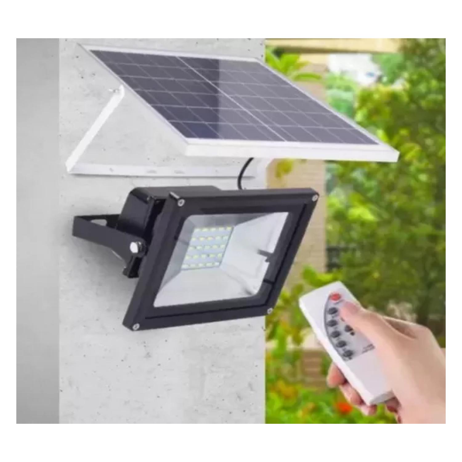 FOCO LED CON PANEL SOLAR 100W MONTABLE AJUSTABLE - 3