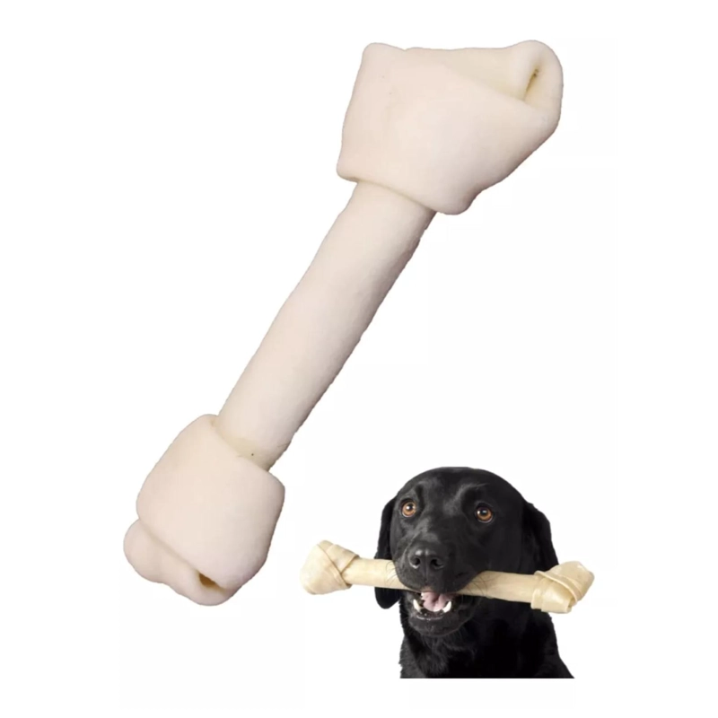 JUGUETE INTERACTIVO HUESO DE GOMA 20CM PARA PERROS MASCOTAS - 2