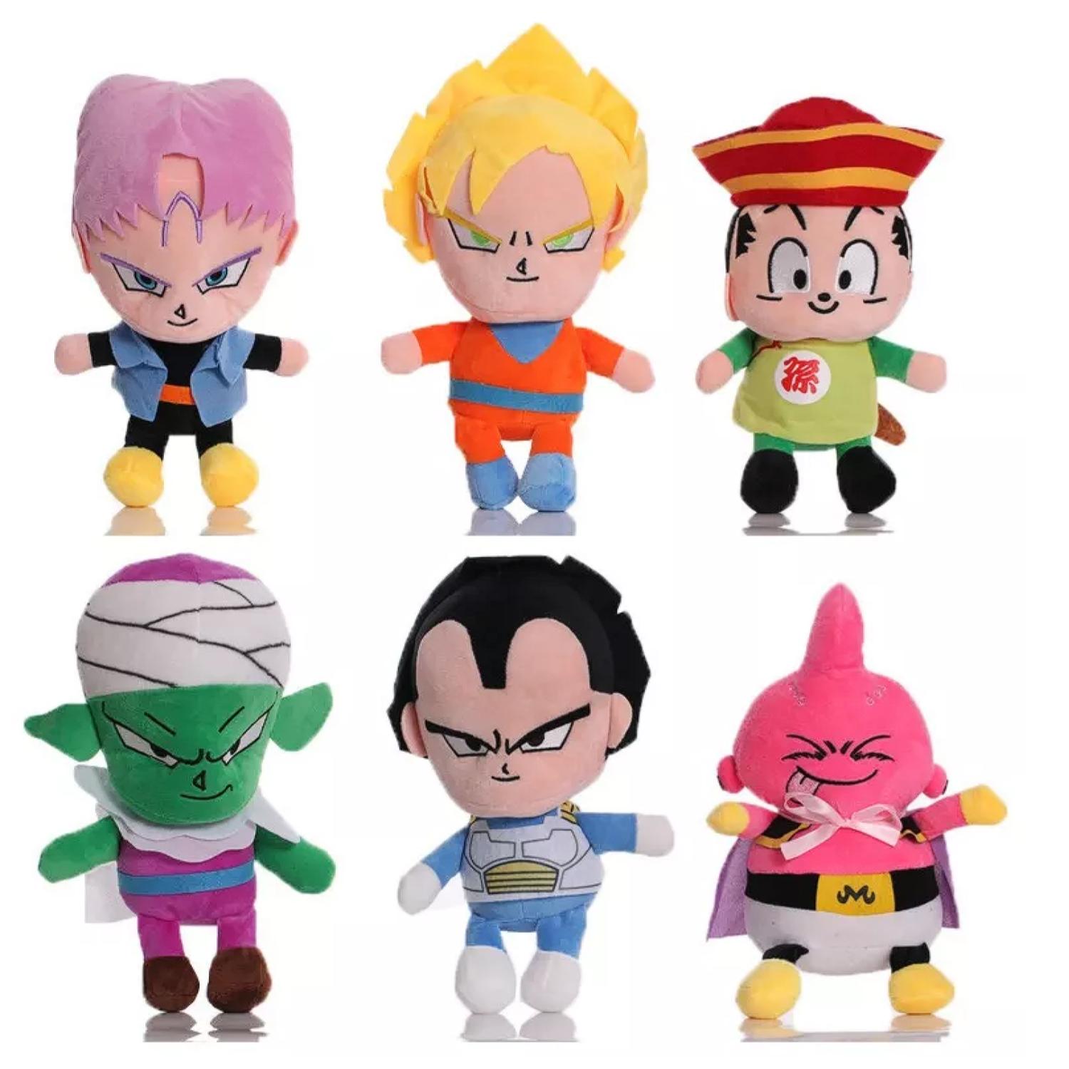 PELUCHE TOTAL CLICK JUGUETE PACK X6 DRAGÓN BALL 25 CM INFANTIL - 1