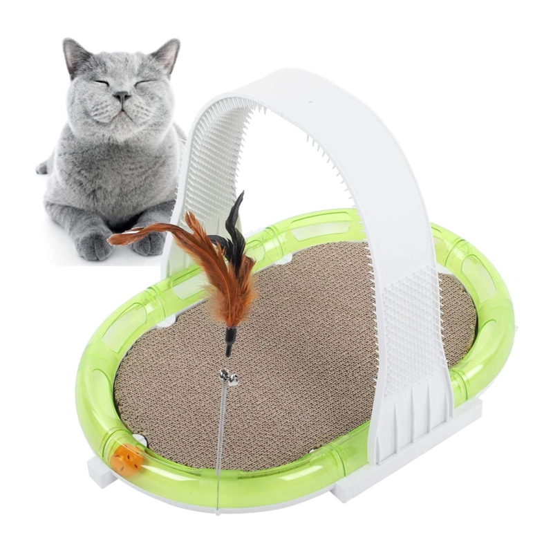 JUGUETE RASCADOR MULTIFUNCIONAL 4 EN 1 PARA GATOS MASCOTAS - 2