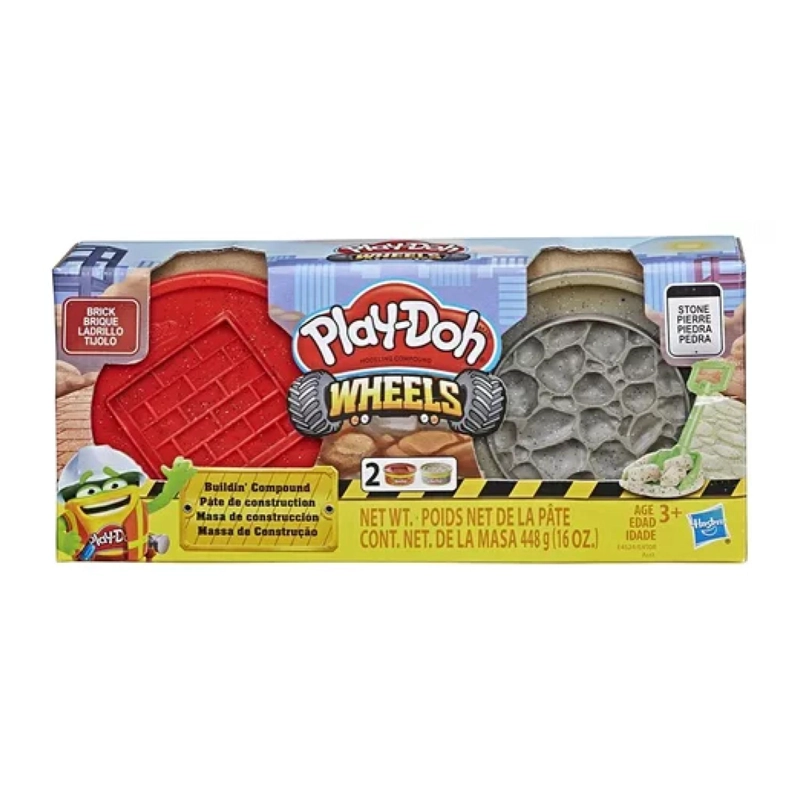 JUGUETE TOTAL CLICK MASAS DE CONSTRUCCION ROJA GRIS PLASTICINA INFANTIL - 1