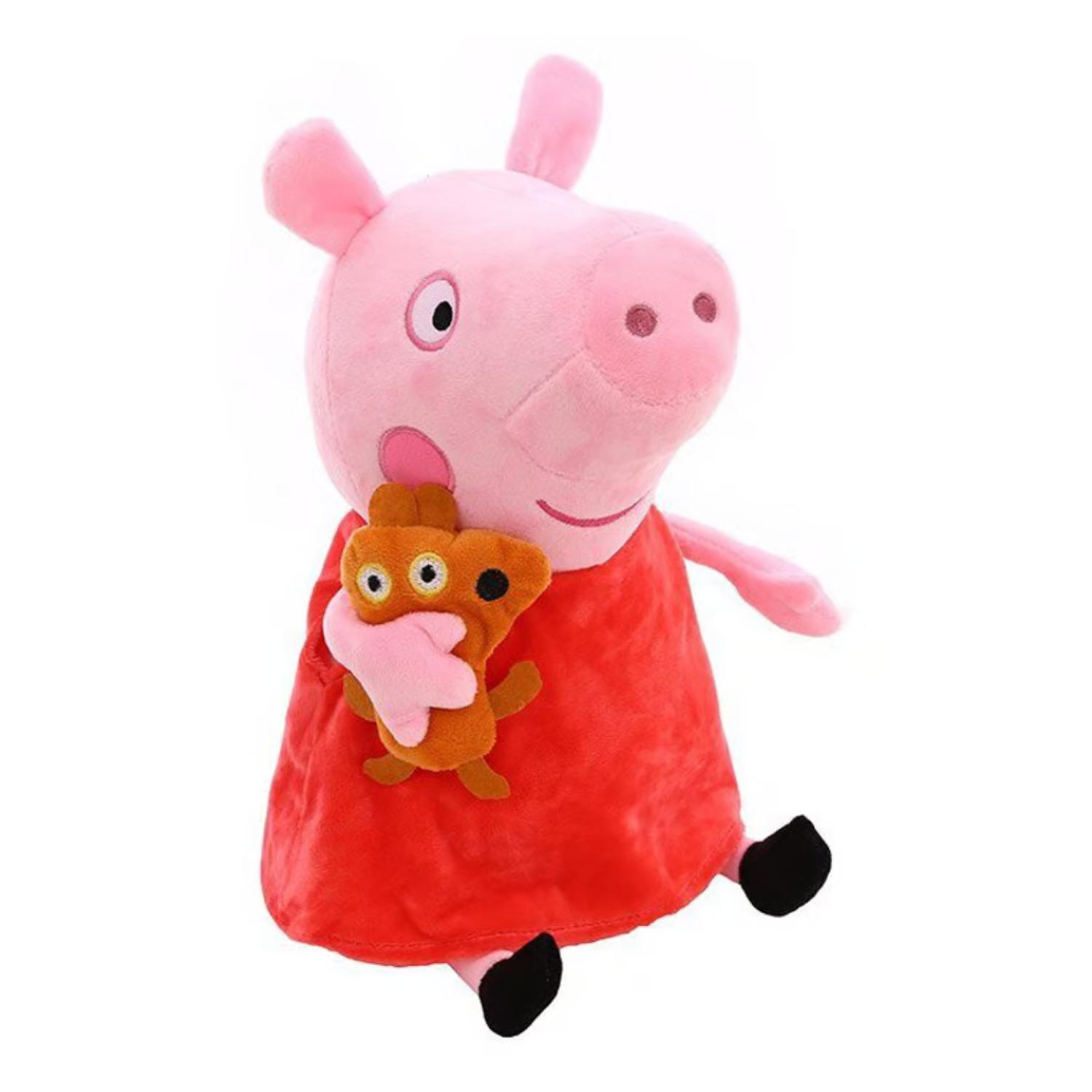 PELUCHE TOTAL CLICK JUGUETE PEPPA PIG 25 CM FELPA ROSADO INFANTIL - 1