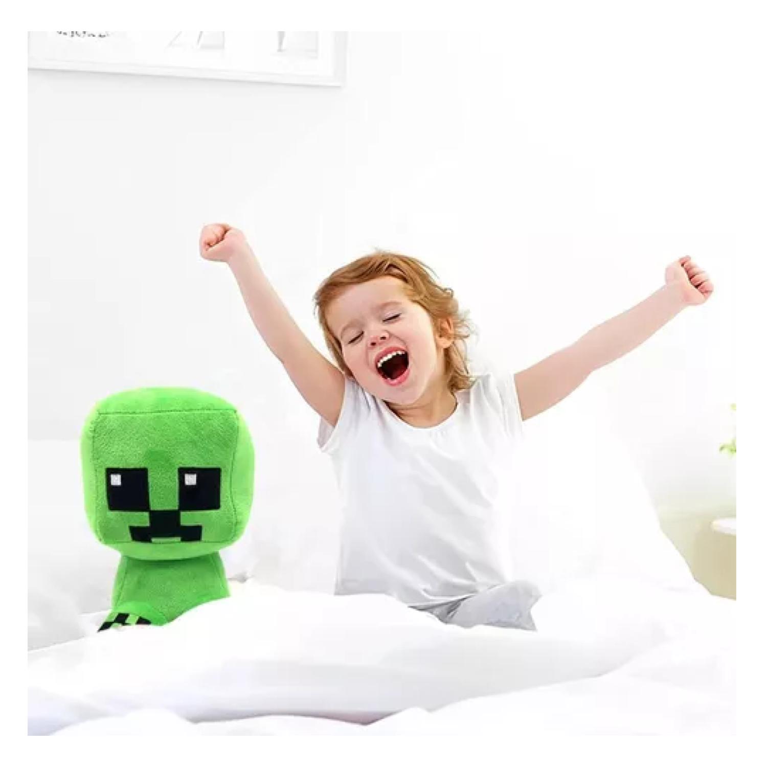 PELUCHE TOTAL CLICK JUGUETE CREEPER 20 CM VERDE MINECRAFT INFANTIL - 4