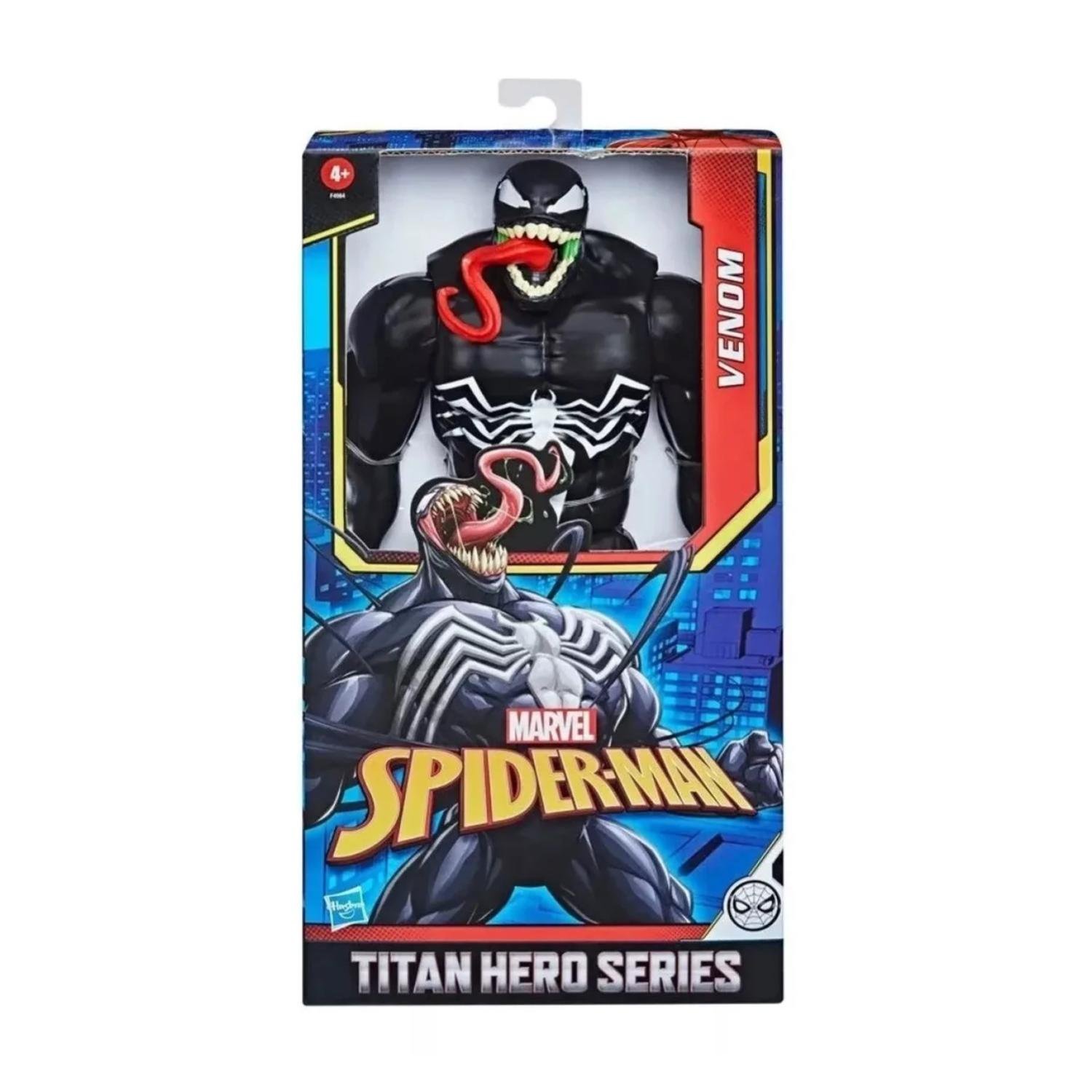 FIGURA DE ACCION TOTAL CLICK NEGRO JUGUETE VENOM DELUXE TITAN HERO SERIES - 2