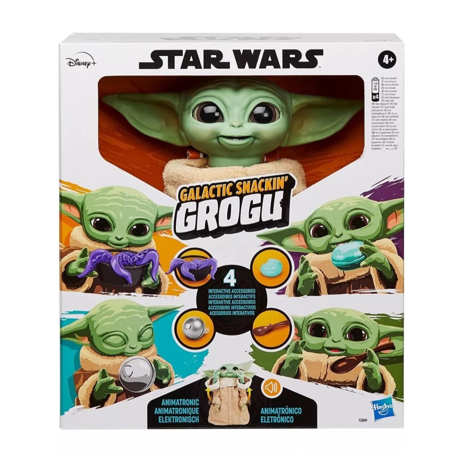 JUGUETE FIGURA TOTAL CLICK BABY YODA INTERACTIVO STAR CON WARS SONIDOS - 4