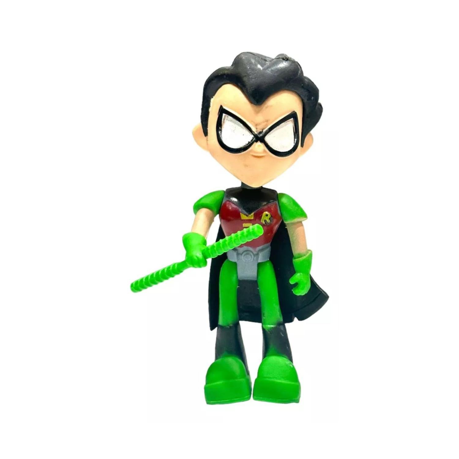 JUGUETE FIGURAS TOTAL CLICK VERDE JOVENES TITANES 3 PIEZAS 14 CM ACCESORIOS - 3