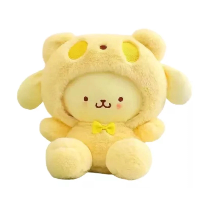 JUGUETE TOTAL CLICK PELUCHE CINNAMOROL POMPOMPURIN AMARILLO 20 CM INFANTIL - 1