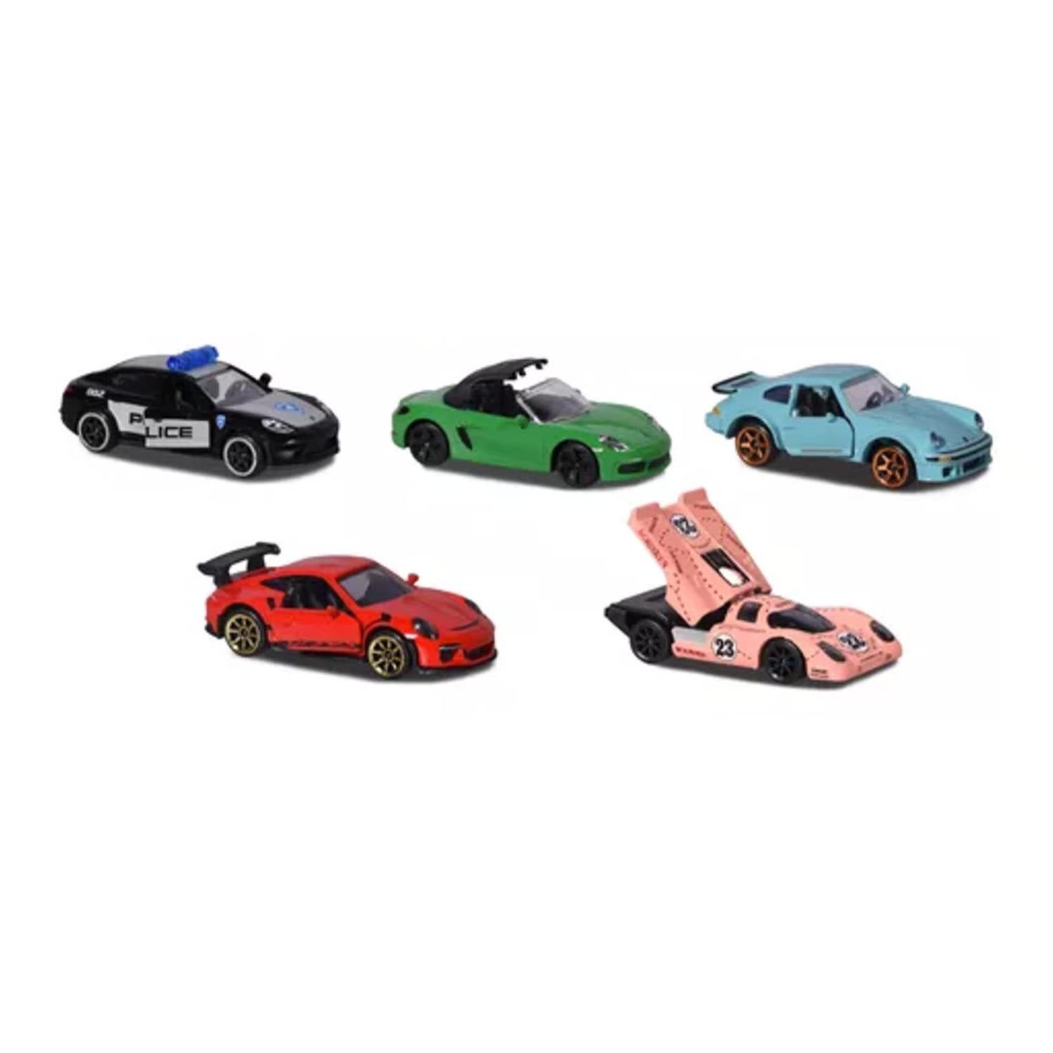 JUGUETE AUTO TOTAL CLICK PACK 5 1:62 METÁLICOS PORSCHE EDITION INFANTIL - 1