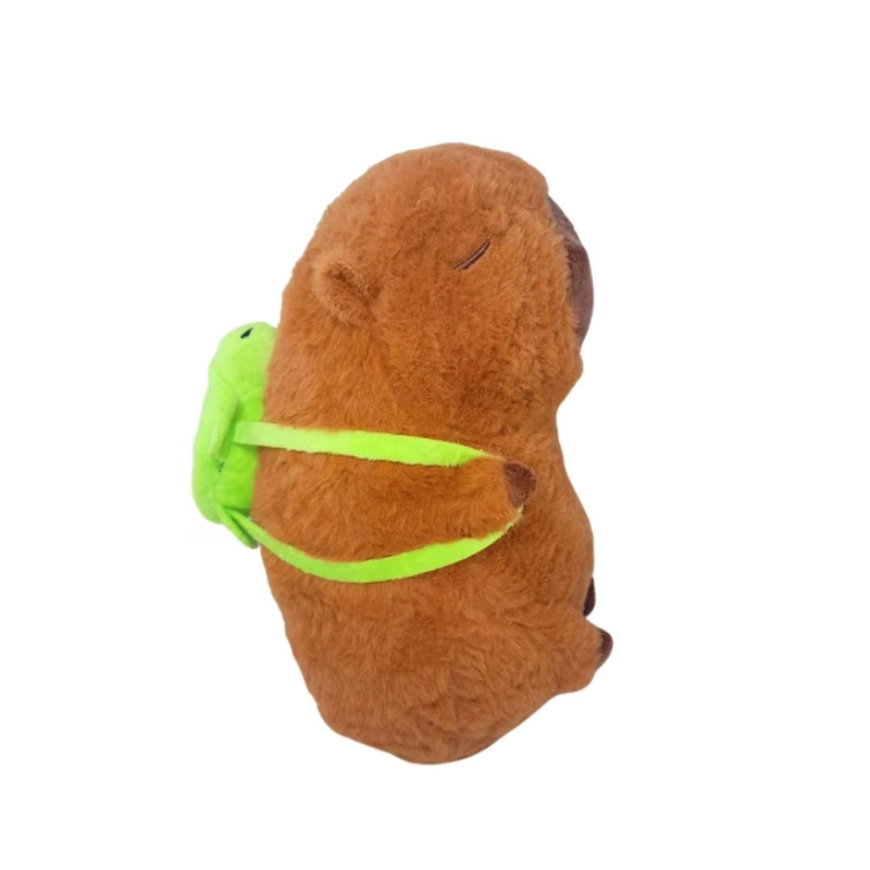 JUGUETE PELUCHE CAPIBARA CON MOCHILA TORTUGA 30CM INFANTIL - 1