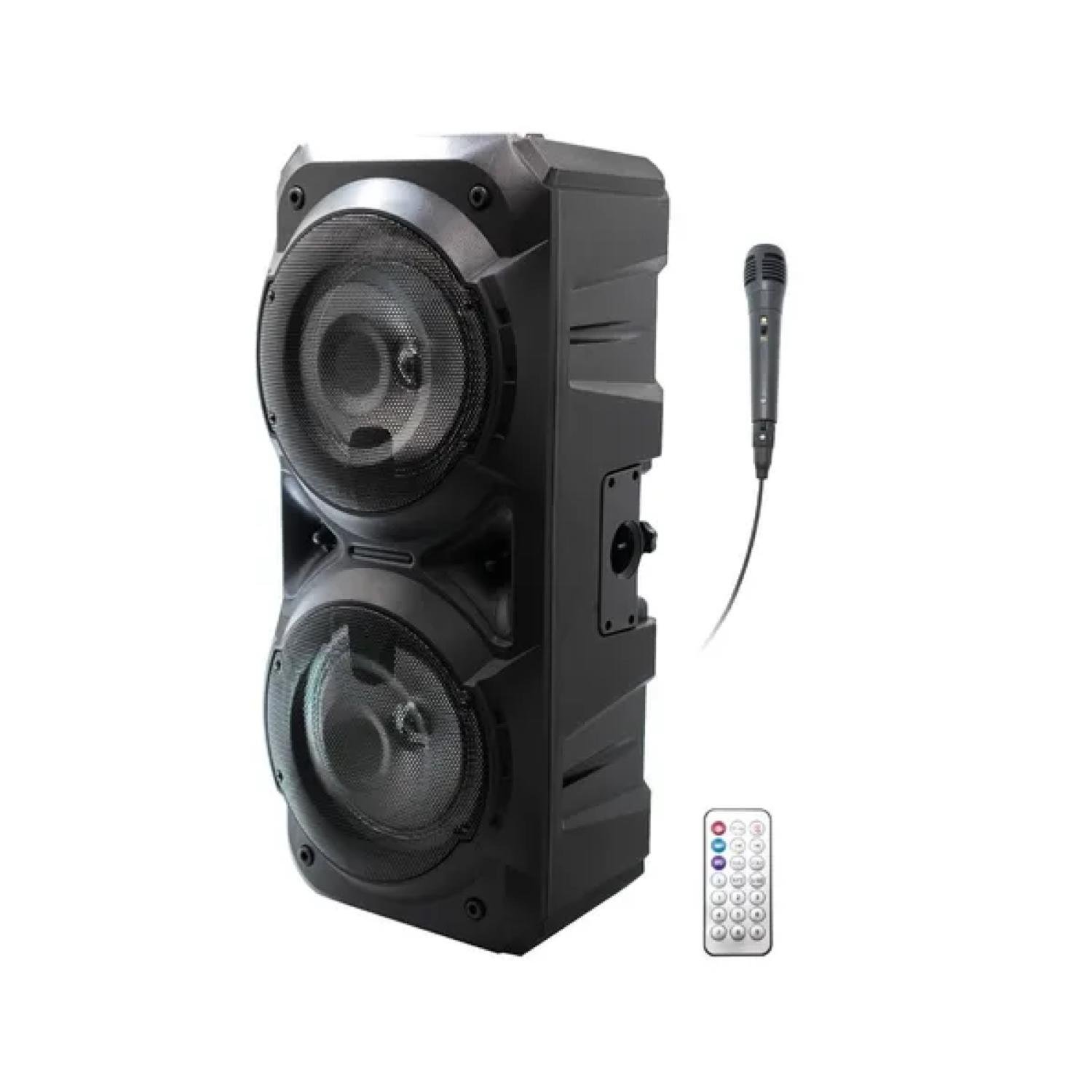 PARLANTE BLUETOOTH KARAOKE 6000W PORTATIL EN COLOR NEGRO LBSF8 LBN - 2