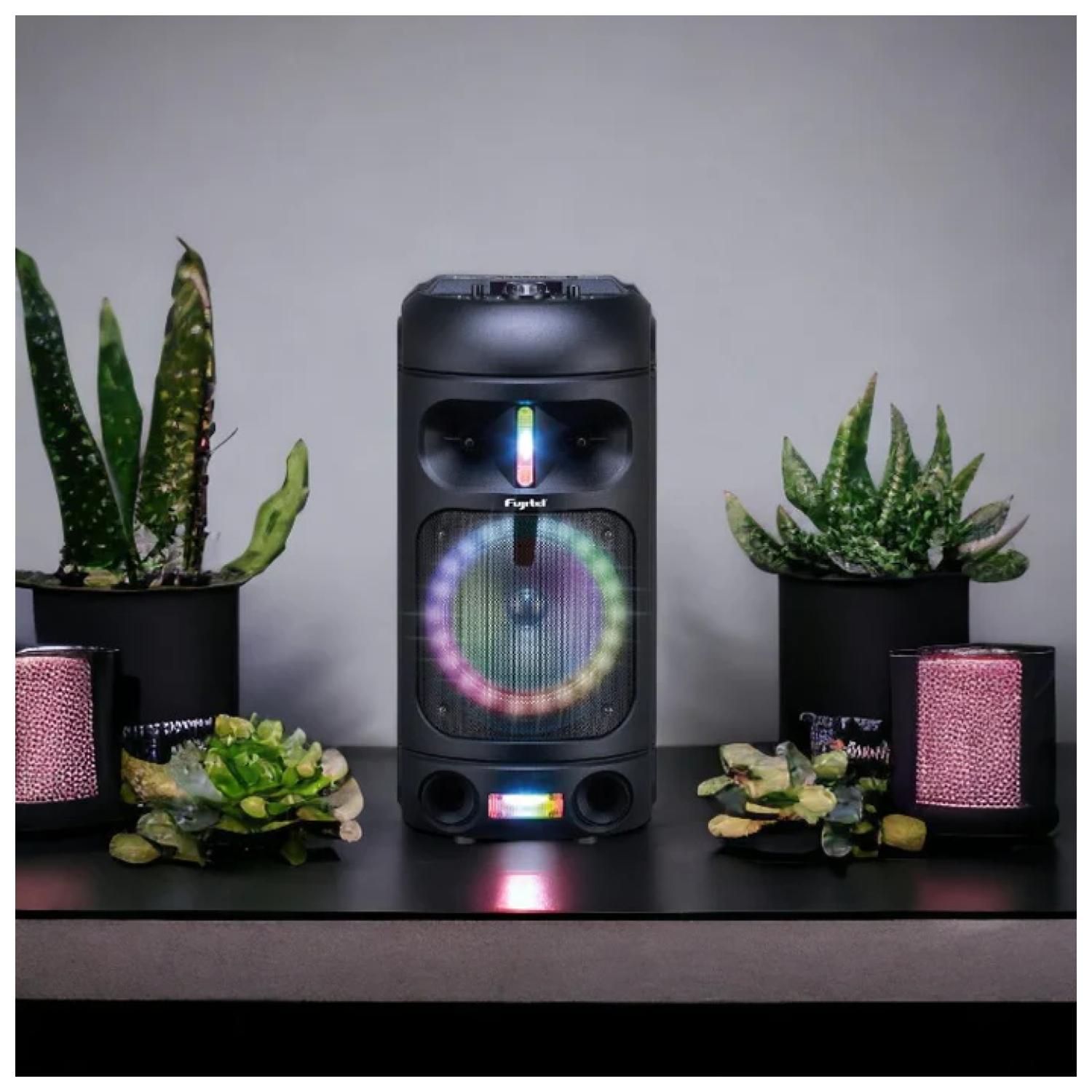 PARLANTE BLUETOOTH KARAOKE 8' 15W RGB CON MICROFONO FUJITEL - 2