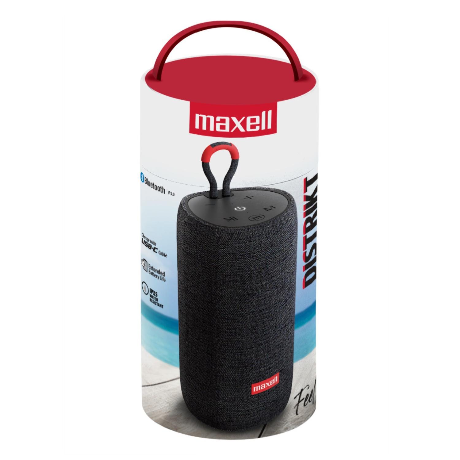 PARLANTE MINI BLUETOOTH PORTATIL 10W EN COLOR NEGRO DISTRIKT MAXELL - 2