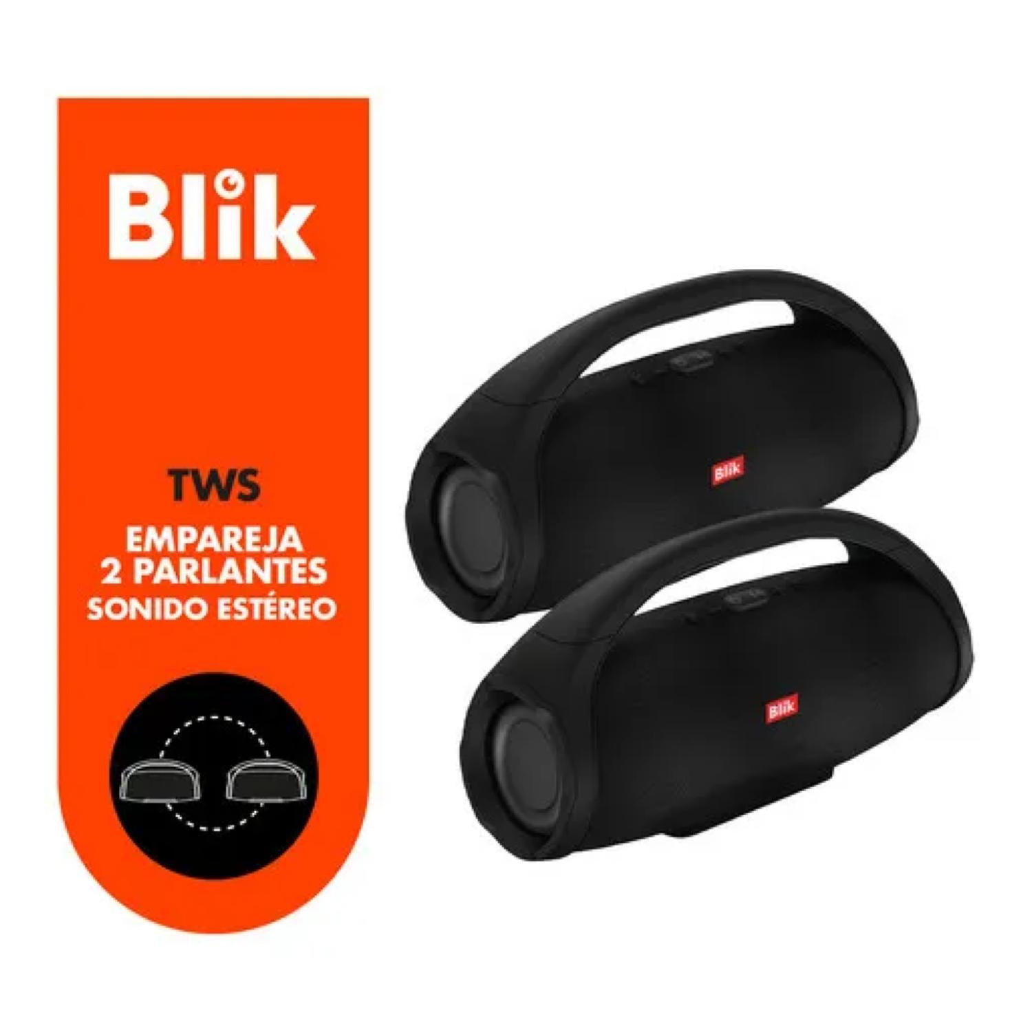 PARLANTE BLUETOOTH 20W PORTATIL EN COLOR NEGRO BOOSTER2 BLIK - 2