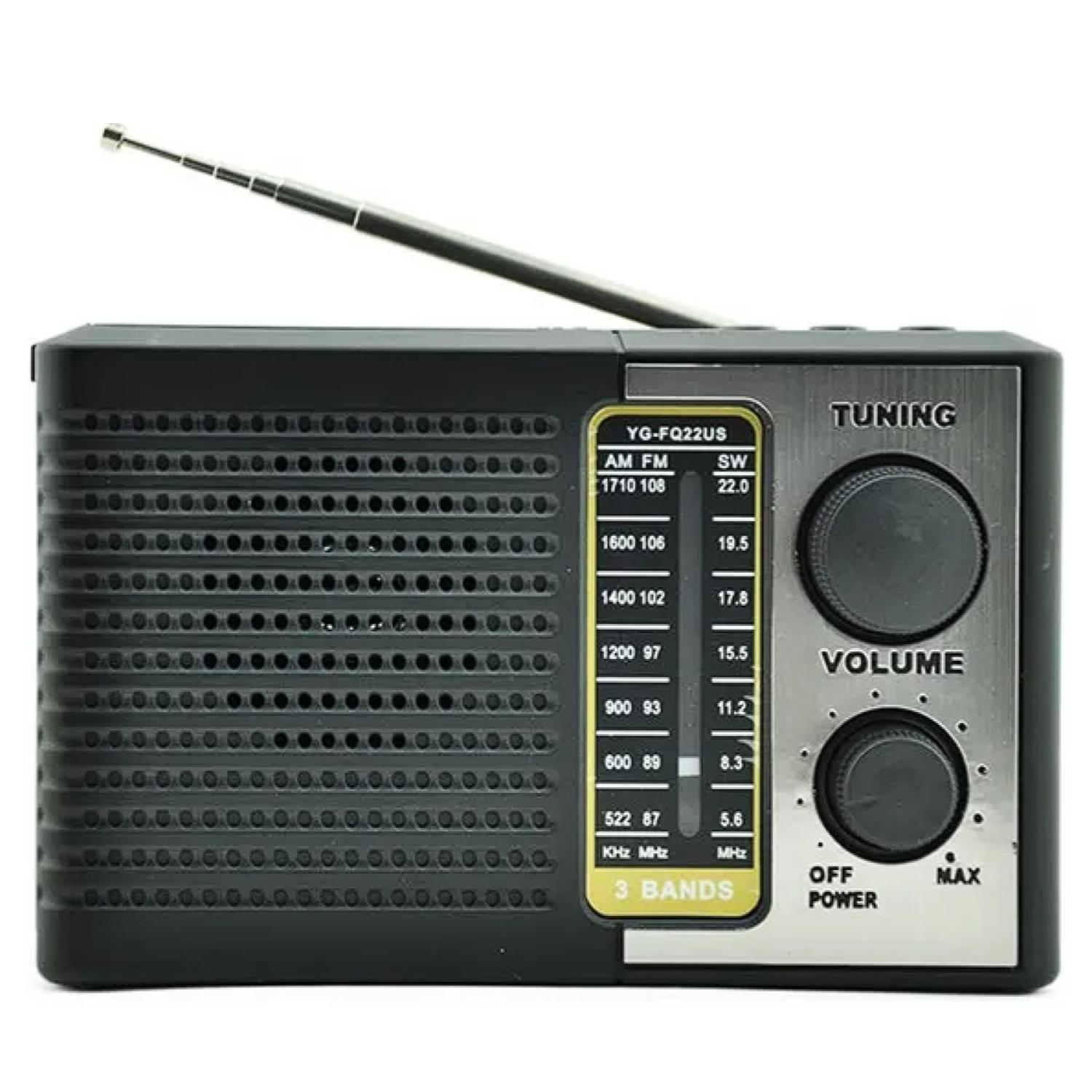 RADIO PORTATIL RECARGABLE SOLAR LED USB SW AM FM TECNOLAB - 1