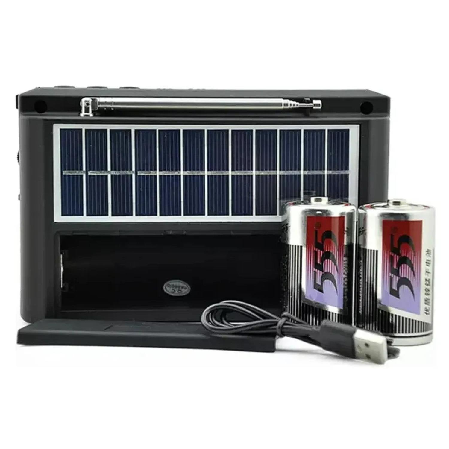 RADIO PORTATIL RECARGABLE SOLAR LED USB SW AM FM TECNOLAB - 2