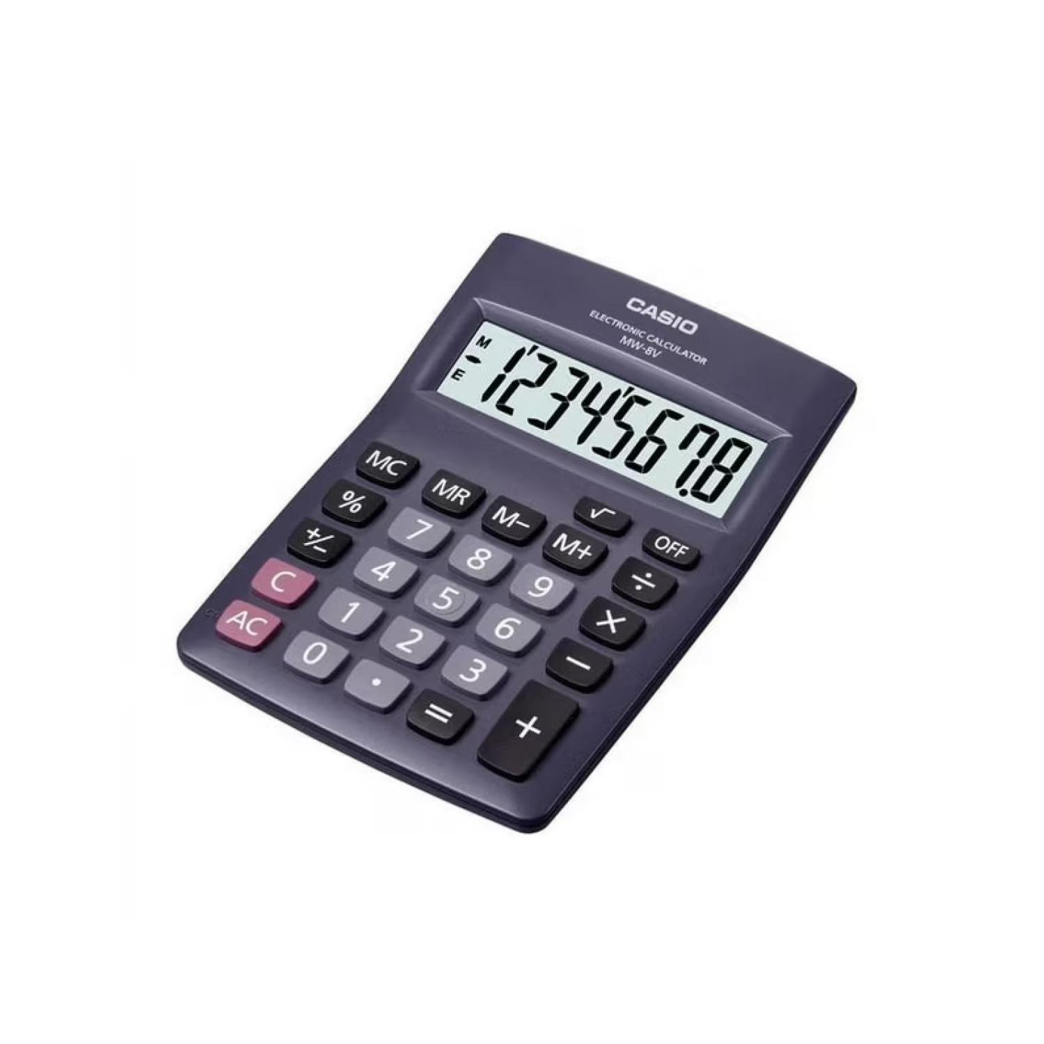CALCULADORA DE ESCRITORIO 8 DIGITOS EN COLOR NEGRO MW-8V-BK CASIO - 2