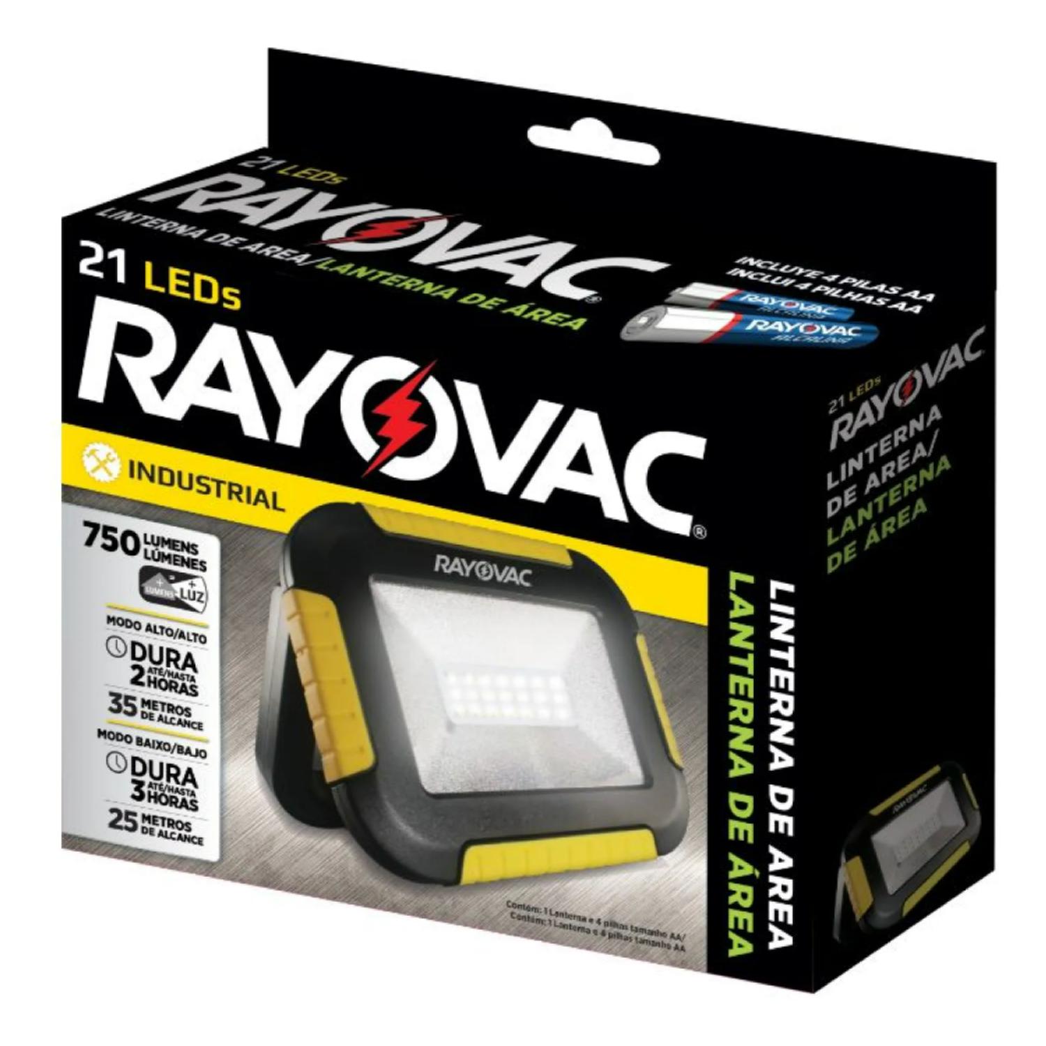 LINTERNA ESTADIO 750 LUMENES 21 LEDS LUZ FRIA RAYOVAC - 4