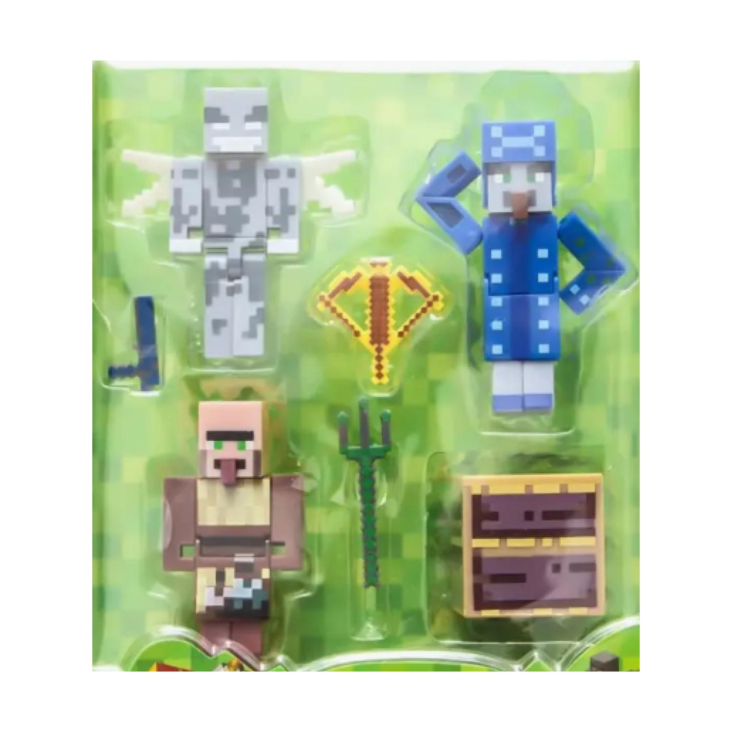 JUGUETE FIGURAS SET MINECRAFT CUBE 4 4 PIEZAS ACCESORIOS - 2