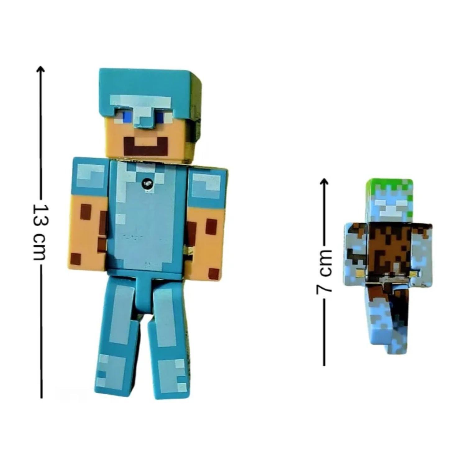 JUGUETE FIGURAS SET MINECRAFT AQUATIC 4 PIEZAS ACCESORIOS - 2
