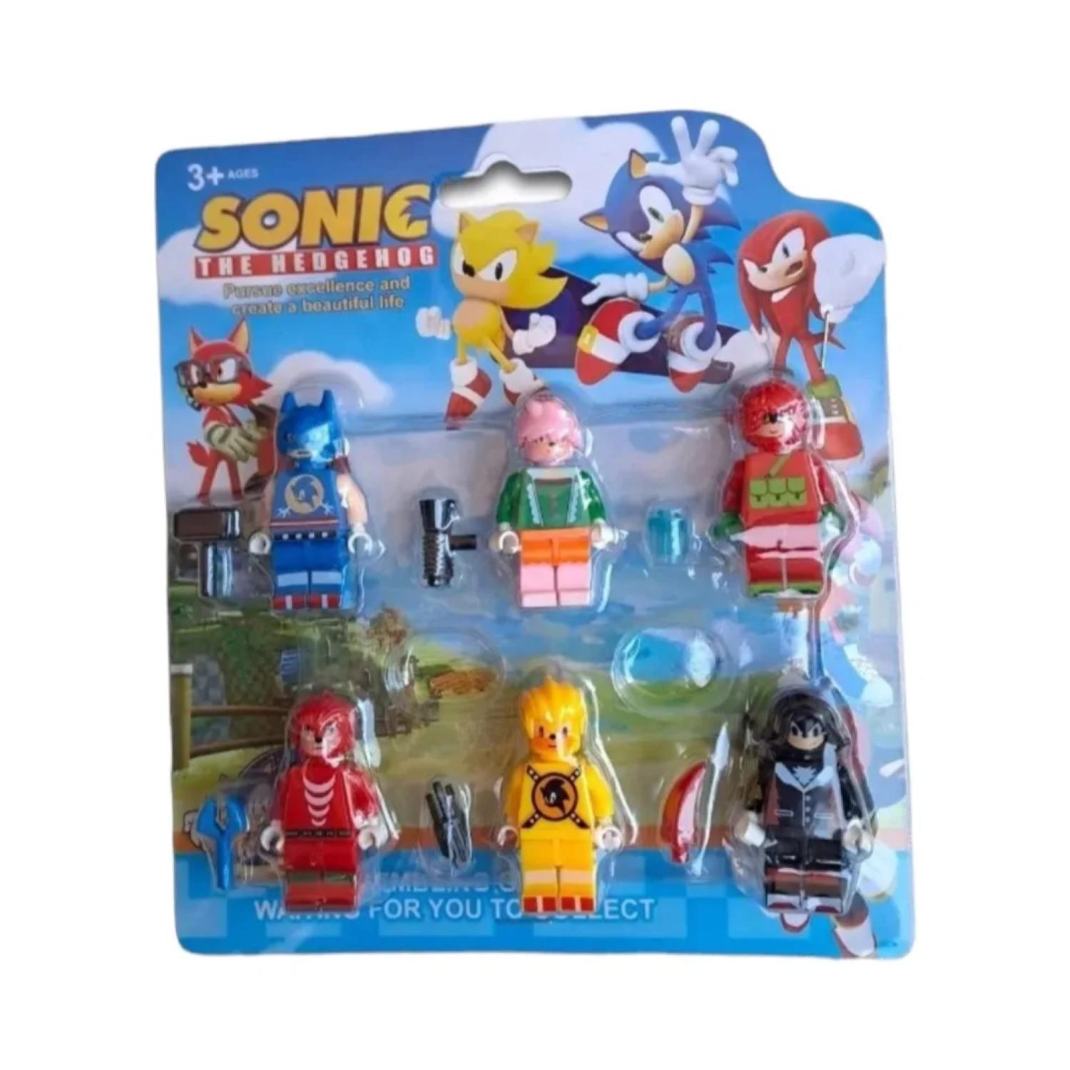 JUGUETE FIGURAS SET SONIC 6 PIEZAS ACCESORIOS - 1