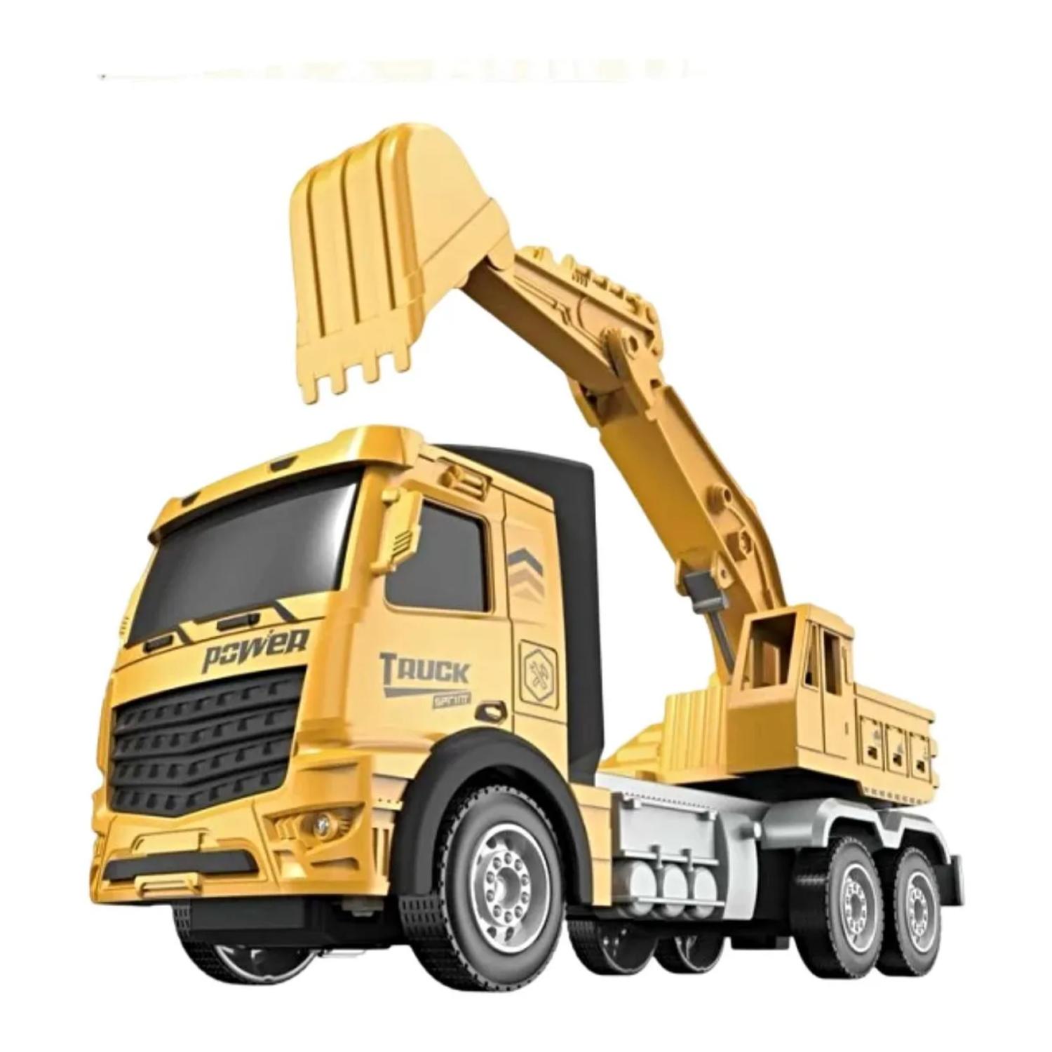 JUGUETE CAMION EXCAVADORA A CONTROL REMOTO 1:16 INFANTIL - 1