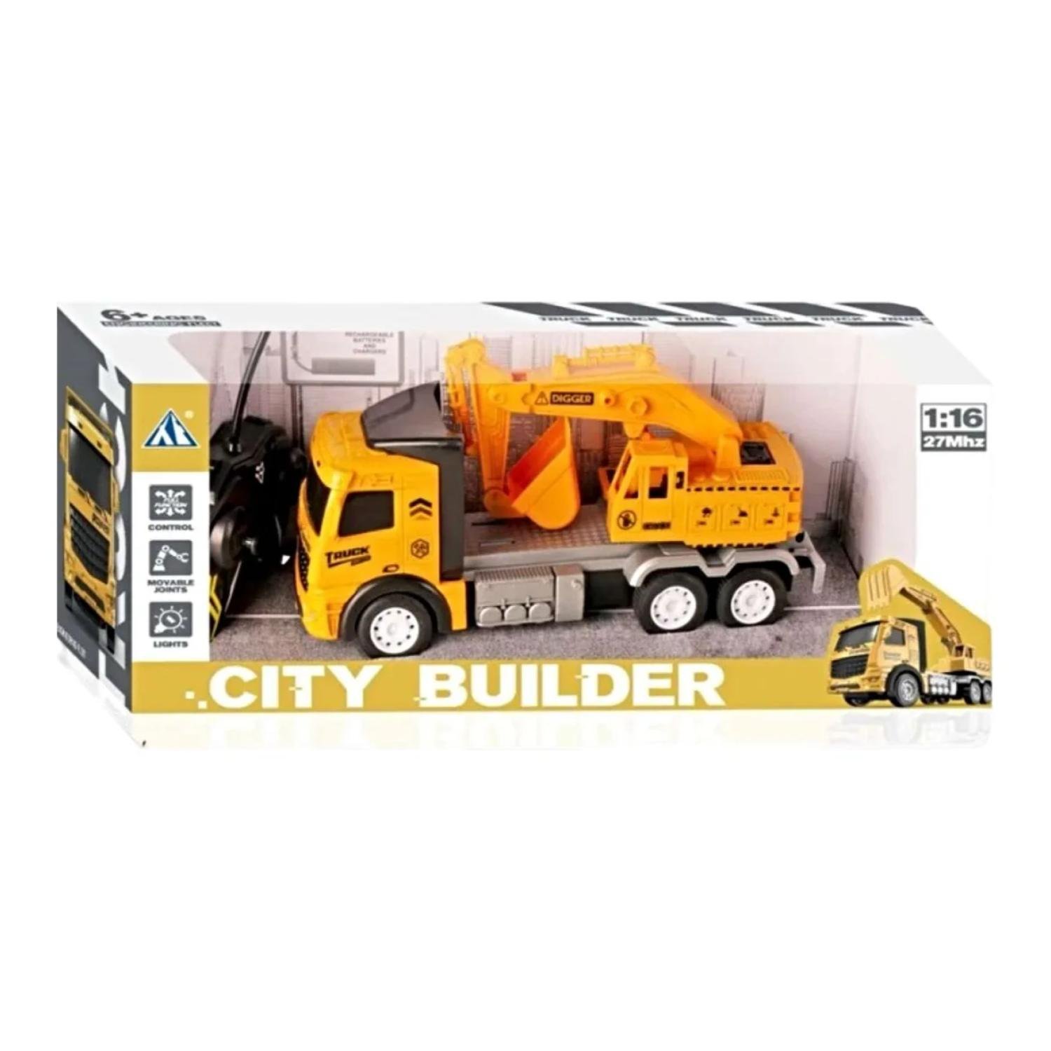 JUGUETE CAMION EXCAVADORA A CONTROL REMOTO 1:16 INFANTIL - 3