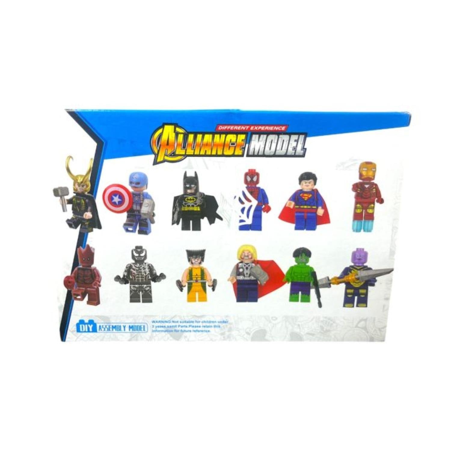 JUGUETE SET 12 FIGURAS 7CM AVENGERS BLOQUES INFANTIL - 2