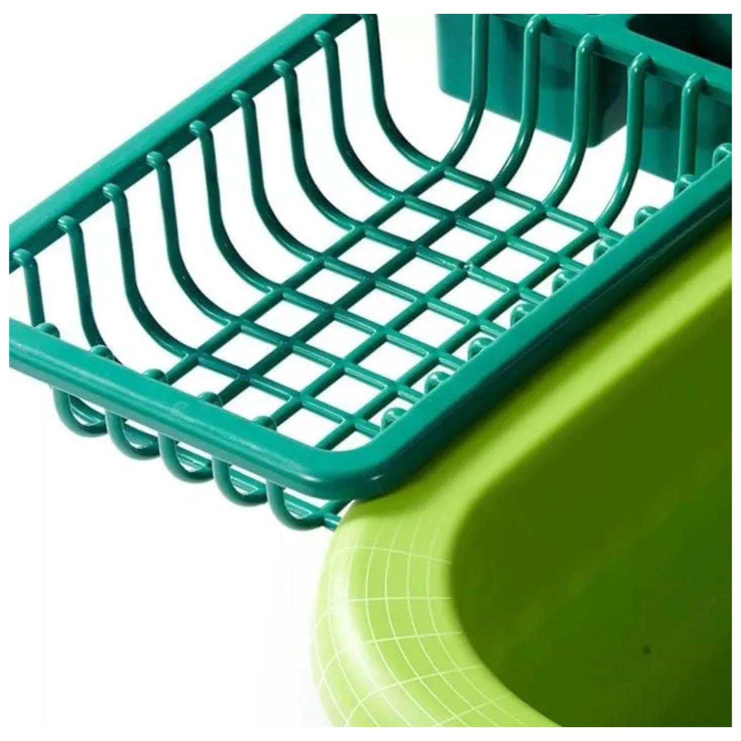 JUGUETE FREGADERO LAVAVAJILLAS CON ACCESORIOS VERDE INFANTIL - 4