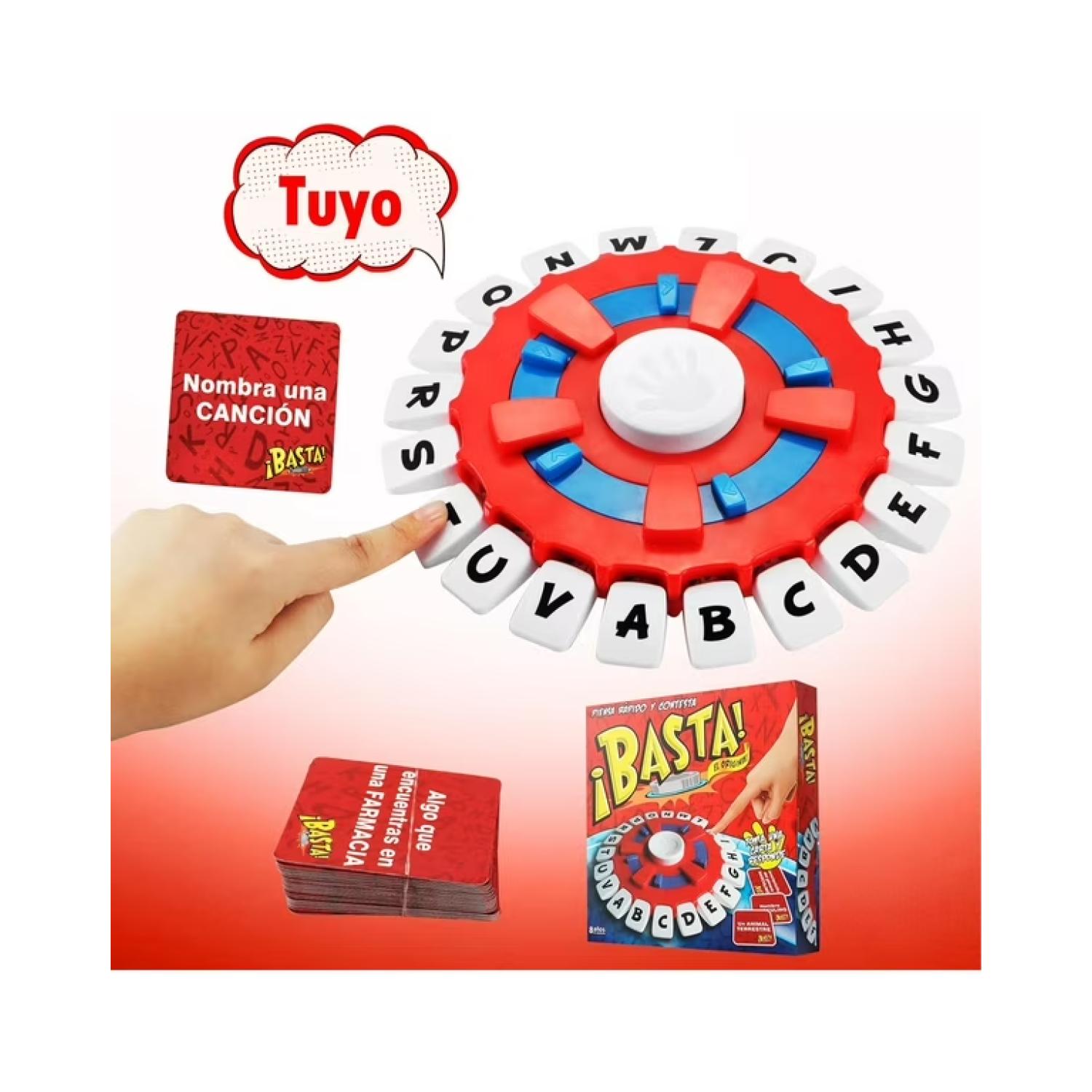 JUEGO DE MESA BASTA FAMILIAR PIENSA RAPIDO CON TIEMPO - 1