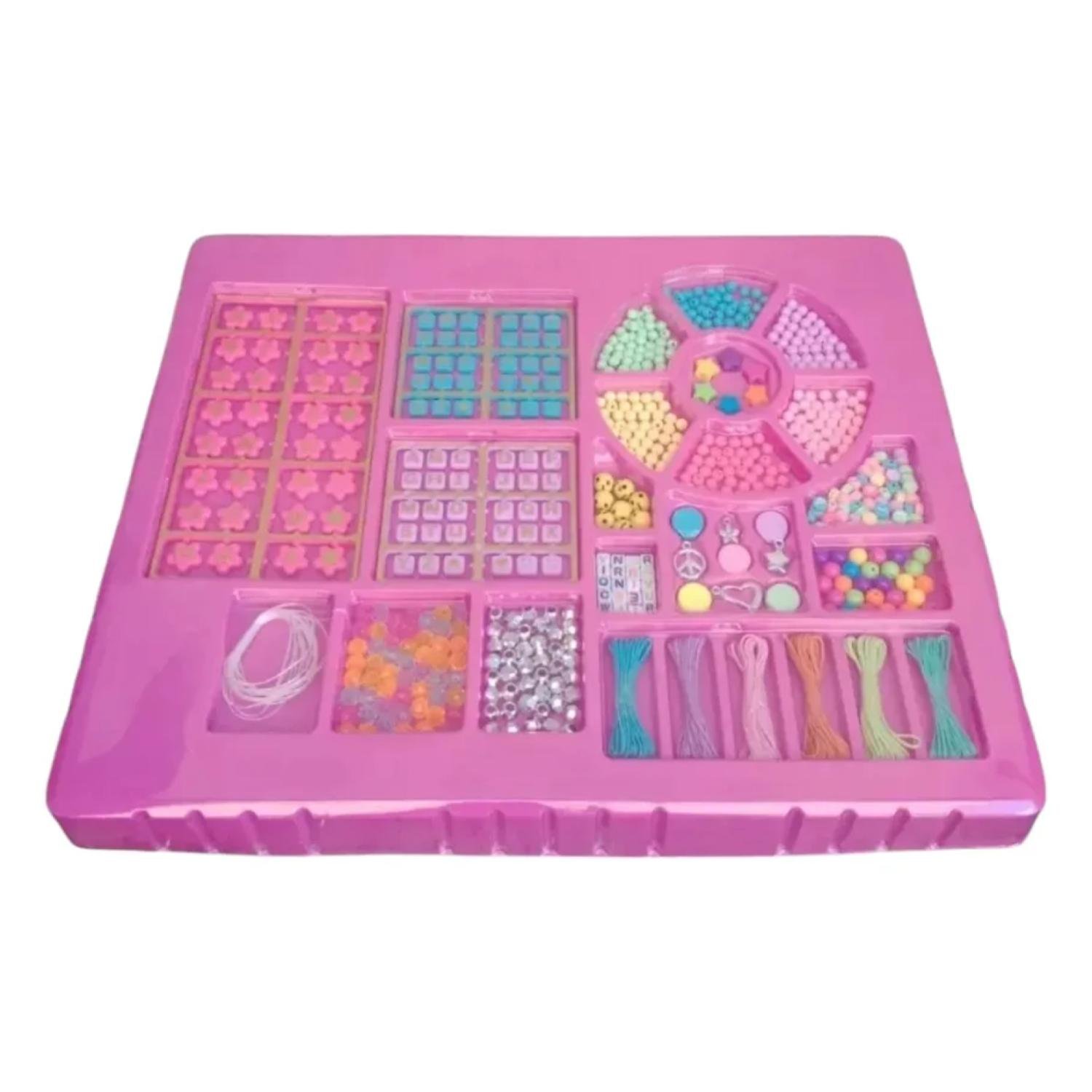 JUGUETE SET DE MOSTACILLAS PARA HACER PULSERAS INFANTILES - 1