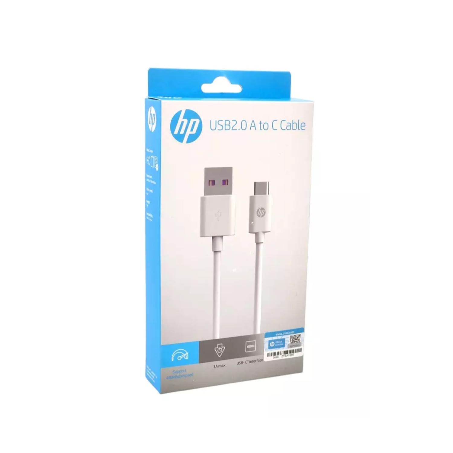CABLE USB 3.0 A USB C 2MT BLANCO DHC-TC100 HP - 2