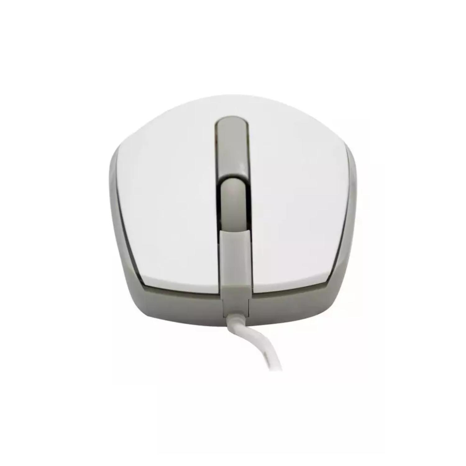 MOUSE ALAMBRICO USB 3 BOTONES 1200DPI BLANCO M10 HP - 2