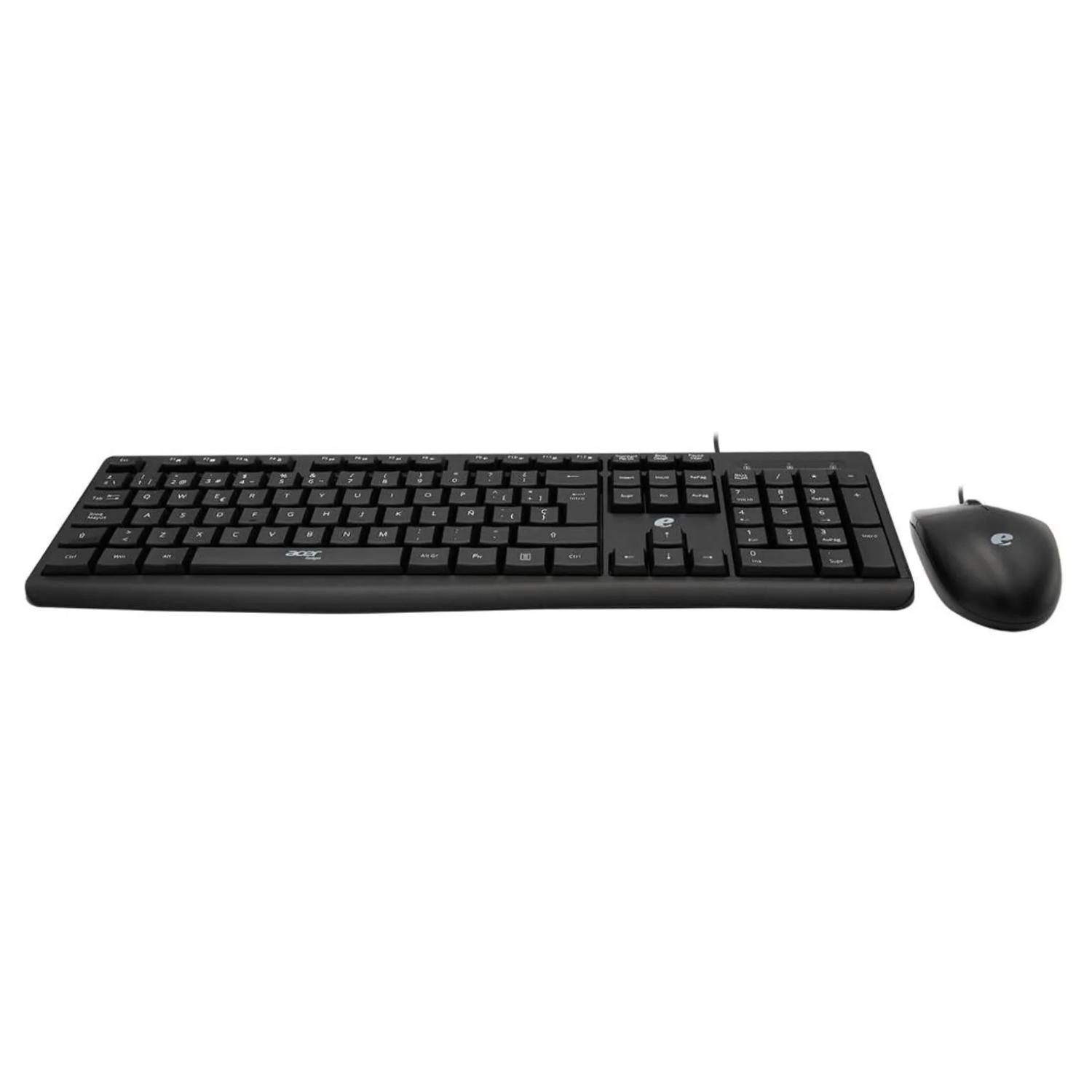 KIT TECLADO Y MOUSE ALAMBRICO USB NEGRO EAK040 ACER - 3