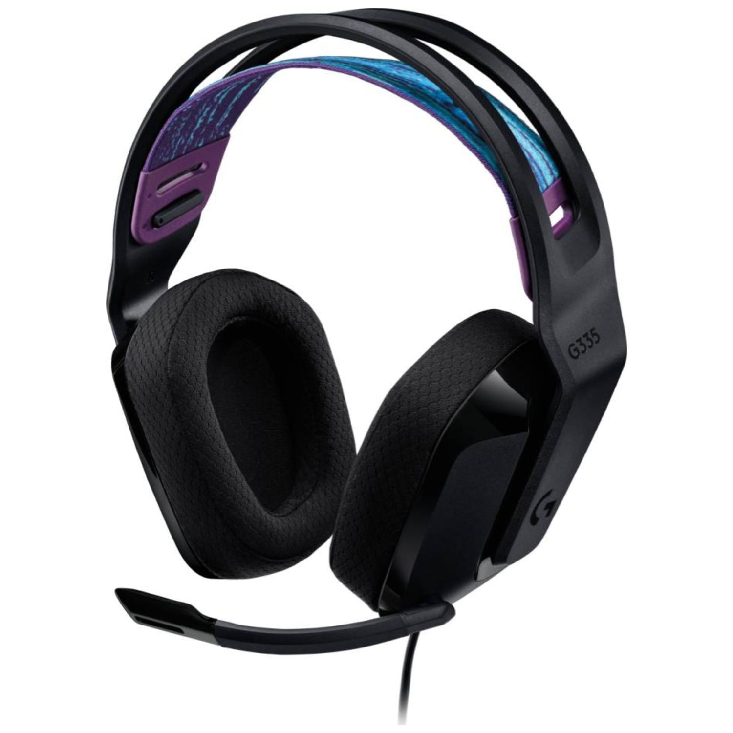 AUDIFONO GAMER JACK 3.5 PC PS5 PS4 XBOX NEGRO G335 LOGITECH - 1
