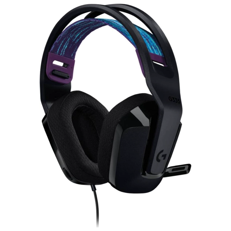 AUDIFONO GAMER JACK 3.5 PC PS5 PS4 XBOX NEGRO G335 LOGITECH - 2
