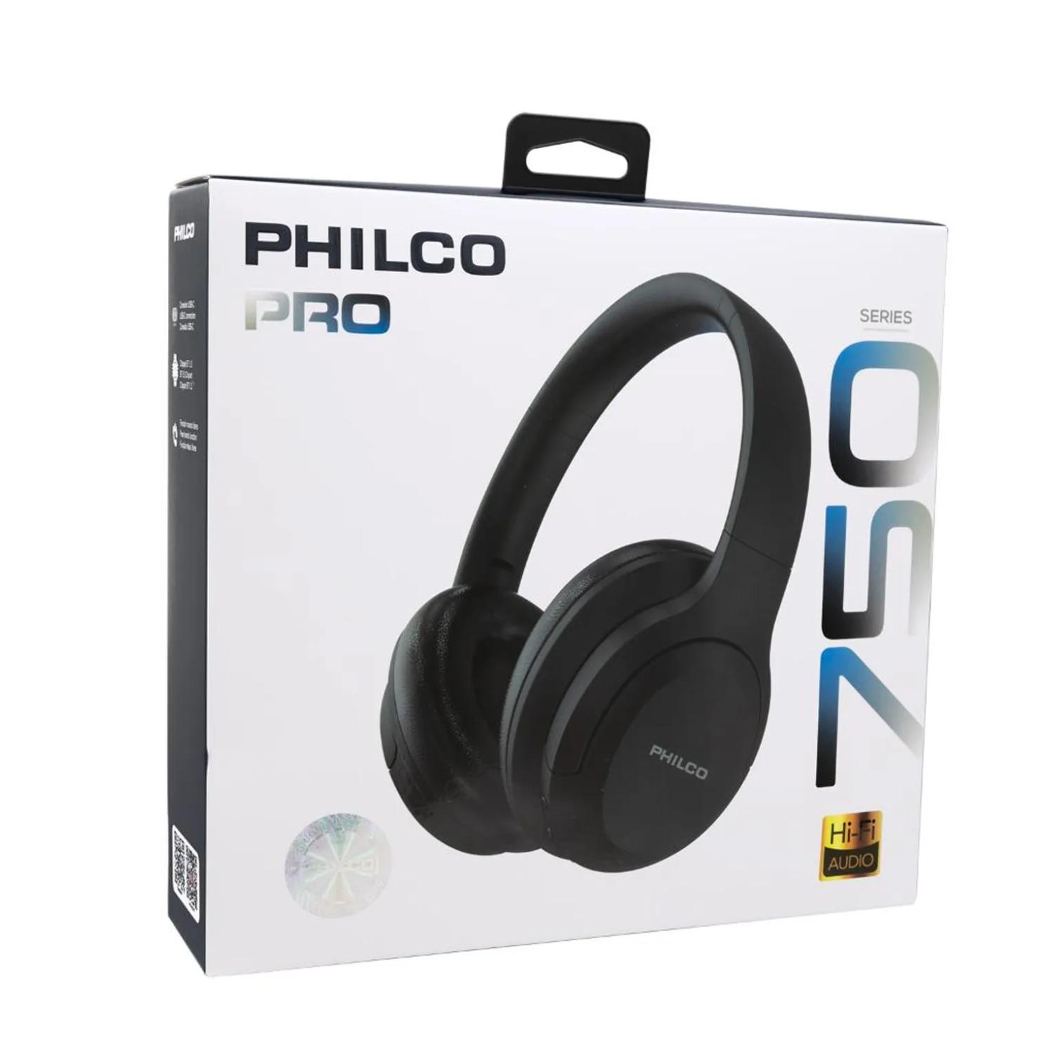 AUDIFONOS BLUETOOTH OVEREAR MANOS LIBRES NEGRO 750 PHILCO PRO - 4