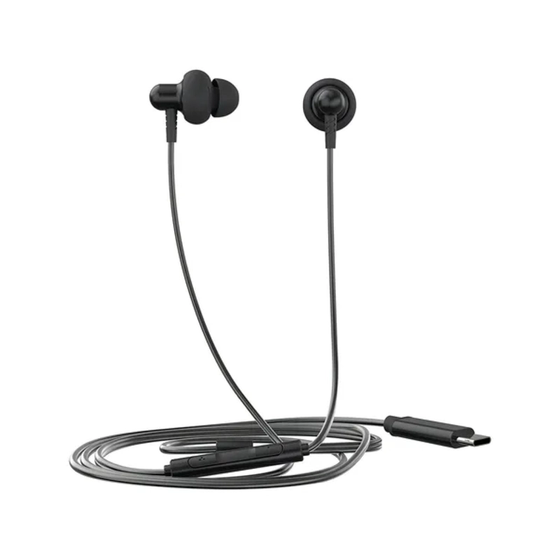 AUDIFONOS ALAMBRICOS MANOS LIBRES USB C NEGRO DHH-1126 HP - 1