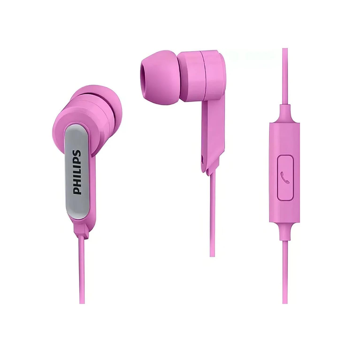 AUDIFONOS MANOS LIBRES JACK 3.5 ROSADO SHE1405 PHILIPS - 2
