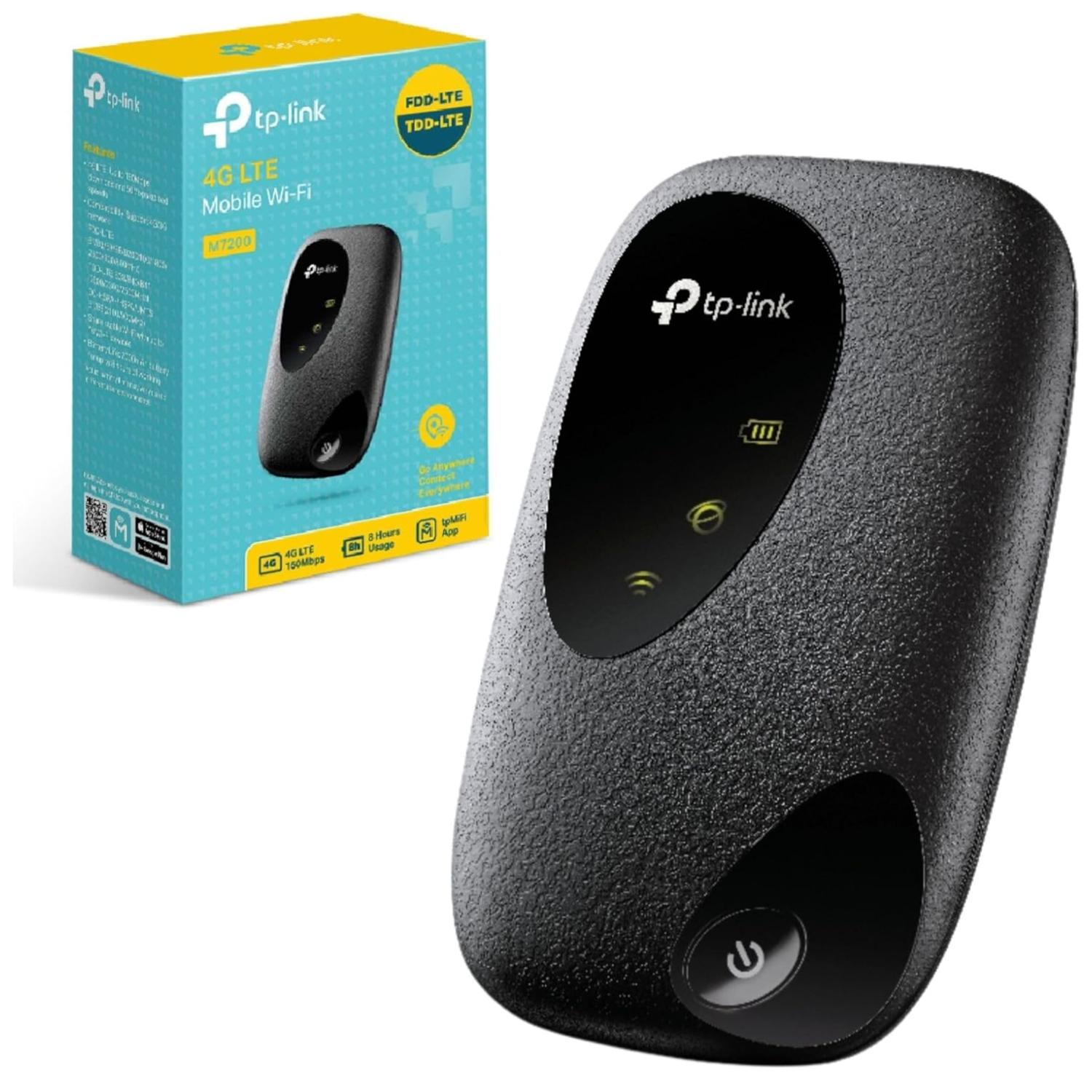 ROUTER WIFI PORTATIL 4G LTE NEGRO M7200 TPLINK