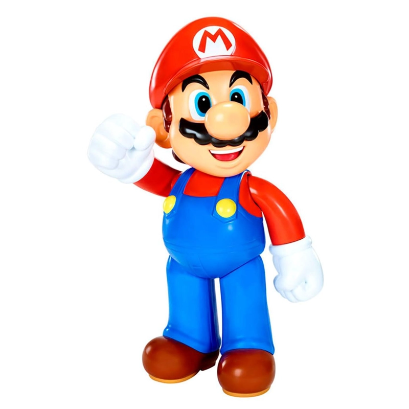 JUGUETE FIGURA GRANDE SUPER MARIO 50CM AZUL ROJO - 1