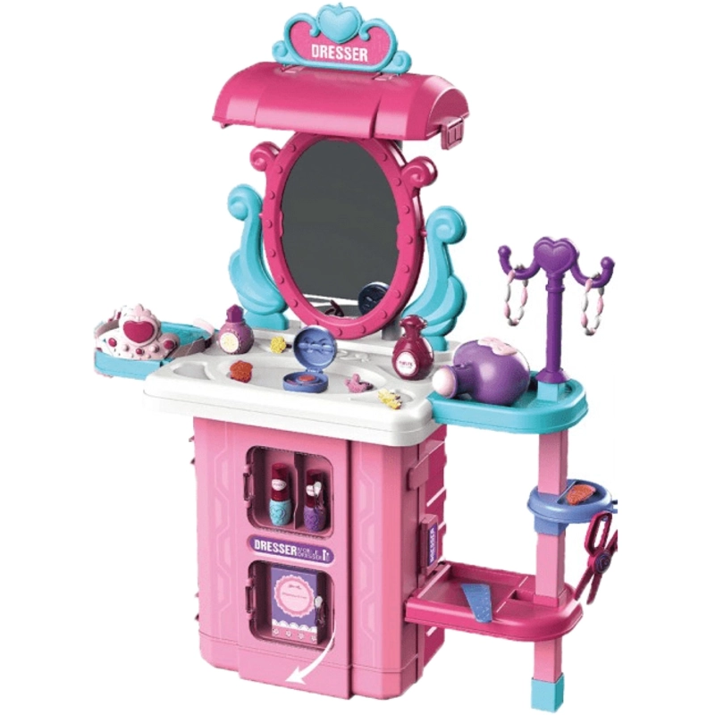 JUGUETE SET MALETA COSMETIQUERO 38 PIEZAS 3 EN 1 ROSADO INFANTIL - 1