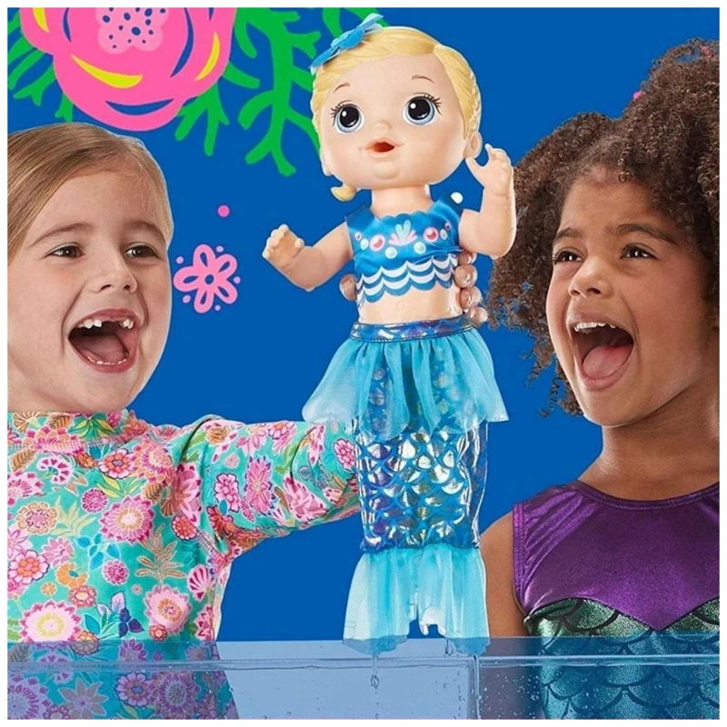 JUGUETE MUÑECA SIRENA RUBIA INFANTIL BABY ALIVE HASBRO - 2